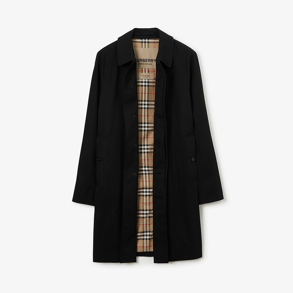 Burberry beige Clothing Burberry Mid-length Camden Heritage Car Coat in Honey beige Men Cotton Gabardine #394418 View 2 | Nig