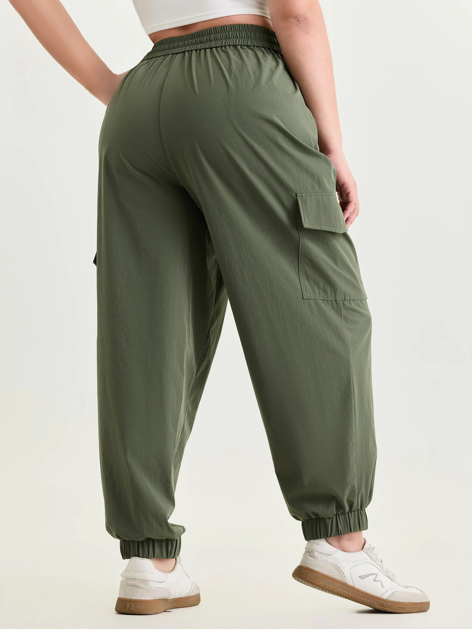 Elastic Waist Pocket Sweatpants