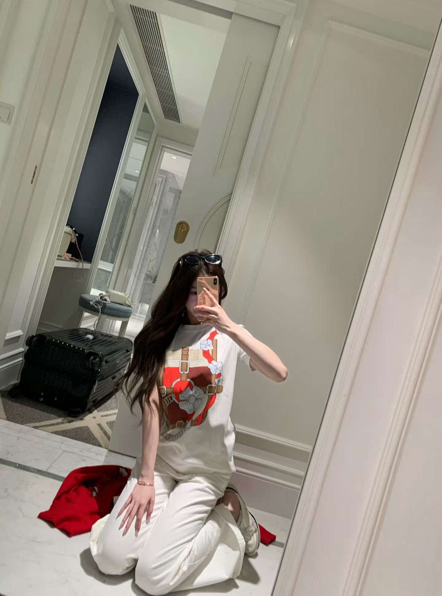 [TOP] HERMES Short-Sleeve T-Shirt - White