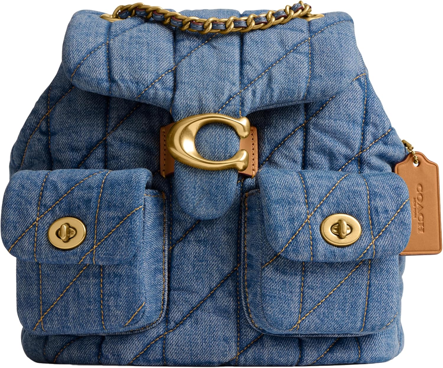 COACH Women's Quilted Leather Tabby Backpack