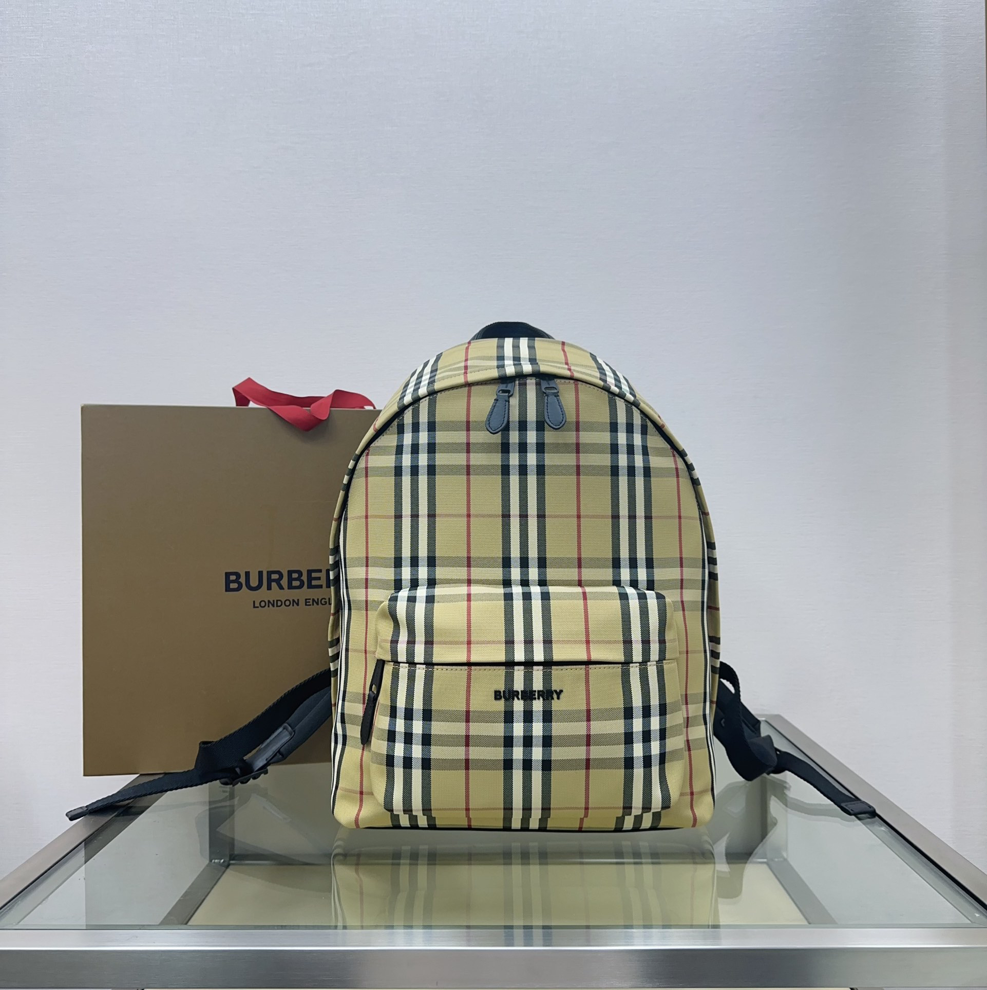 [TOP] BURBERRY Backpack 30.5 x 14.5 x 42.5cm - Khaki - 711 Luxury