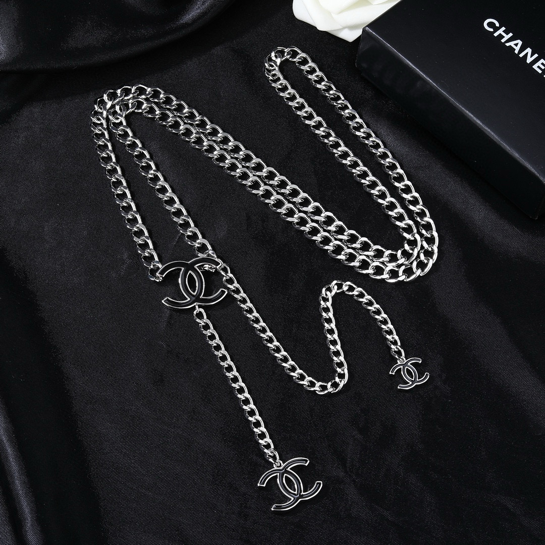 [TOP] CHANEL Waist Chain - Sliver