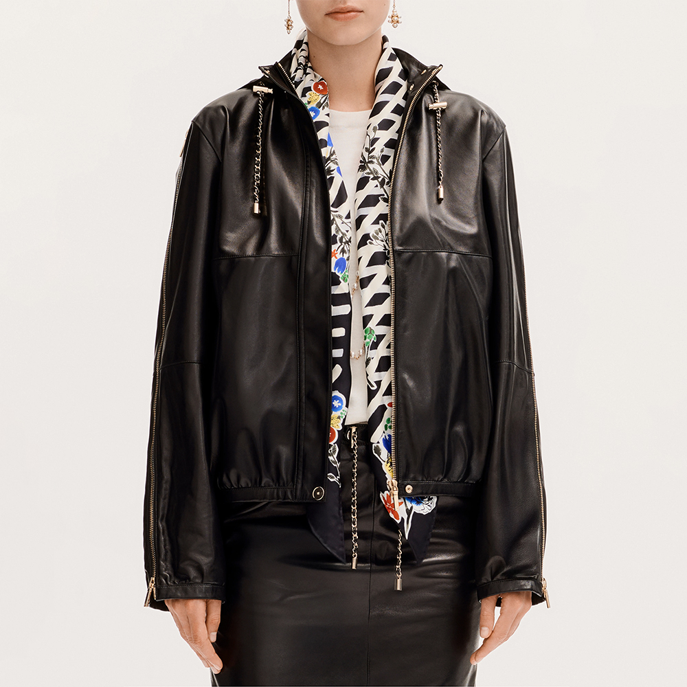 Chanel black Clothing CHANEL Jacket Lambskin Black #395430 | Nigo Office