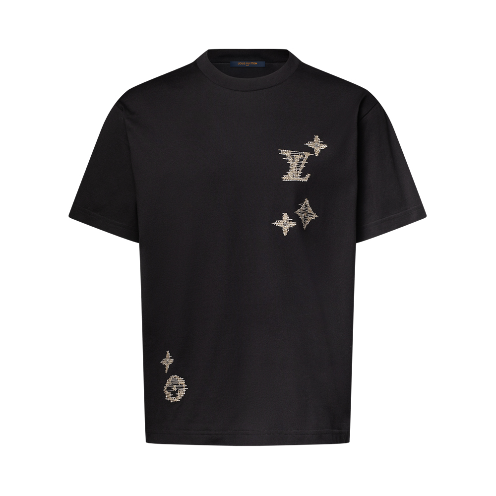 LOUIS VUITTON Embroidered Signature Short-Sleeved T-Shirt #387511