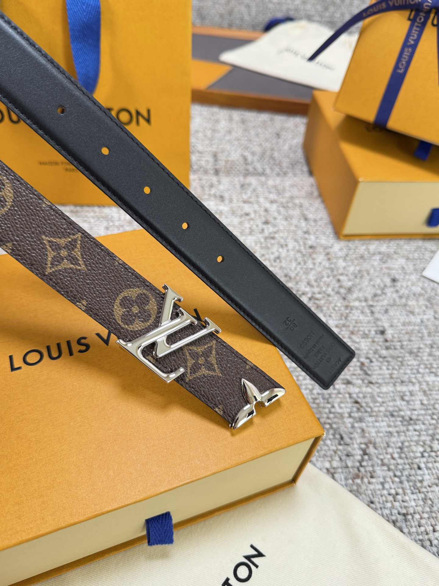 [TOP] Louis Vuitton LV Belt 3 cm - Brown - 711 Luxury