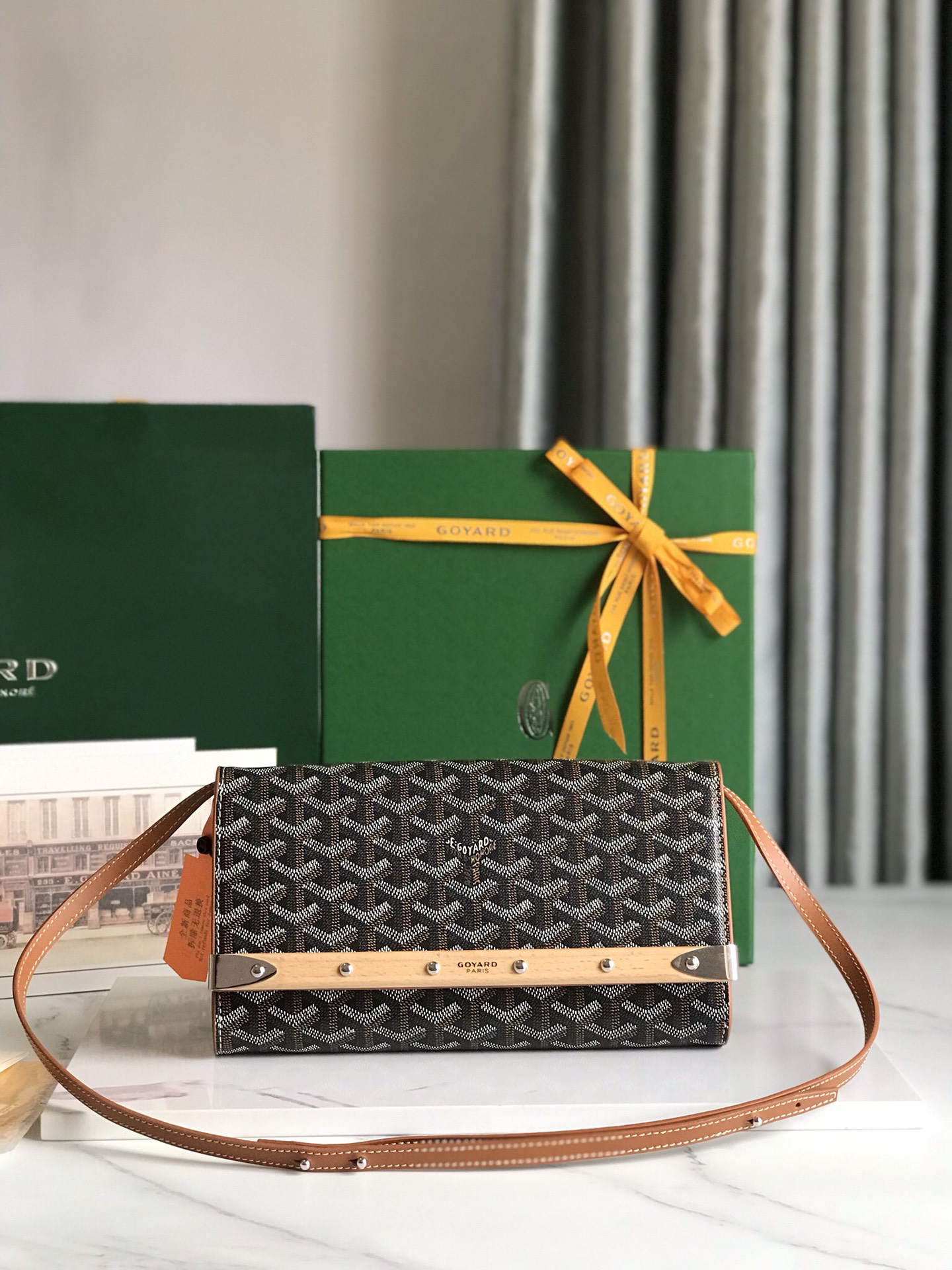 [TOP] Goyard Monte-Carlo Handbag 25×14.5×4cm - Brown & SHW - 711 Luxury