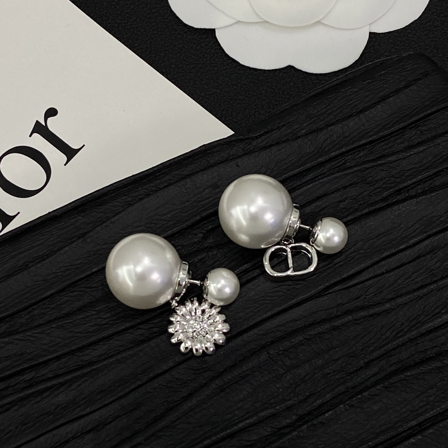 [TOP] Christian Dior Earrings + Bracelet + Necklace Set - Silver - 711 Luxury