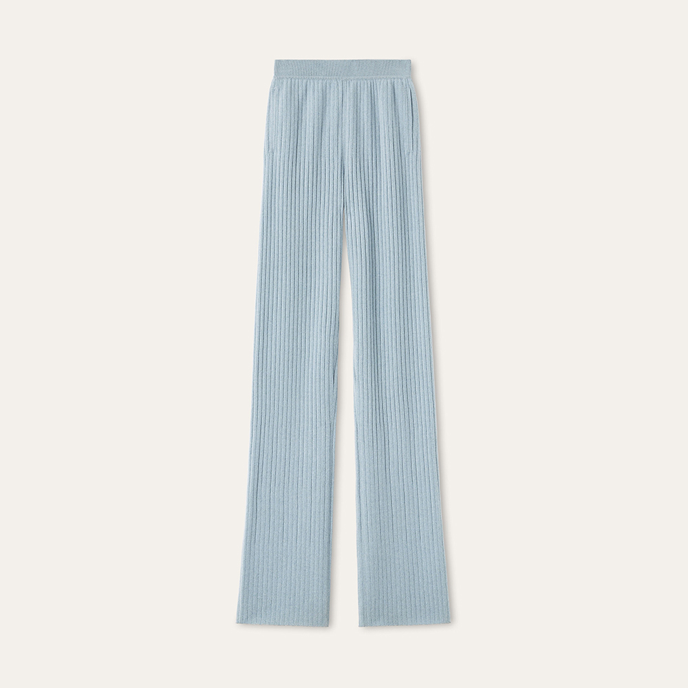 Loro Piana Baby Coste Trousers Baby Cashmere Licorice Root Melange #385991