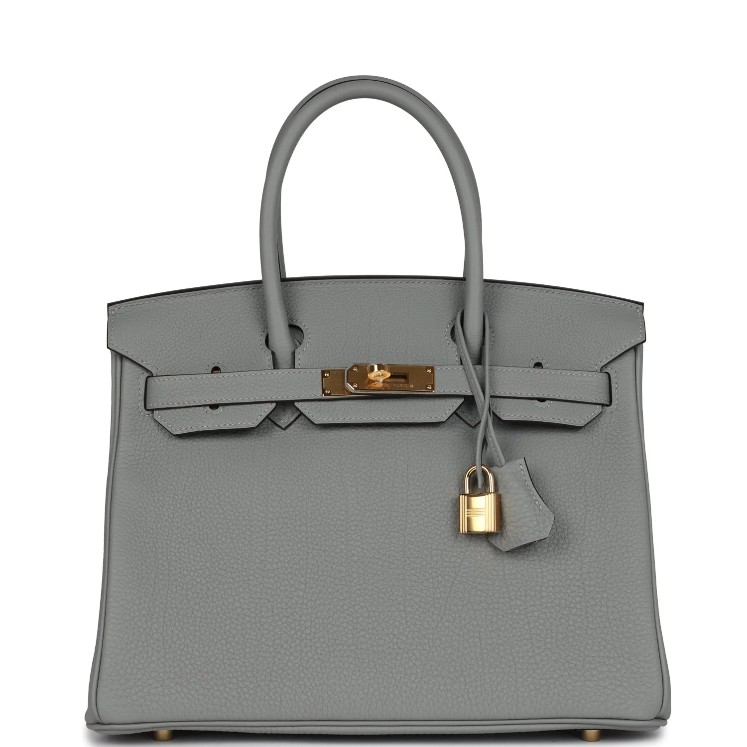 Hermes BirkinGris Mouette Togo Gold Hardware