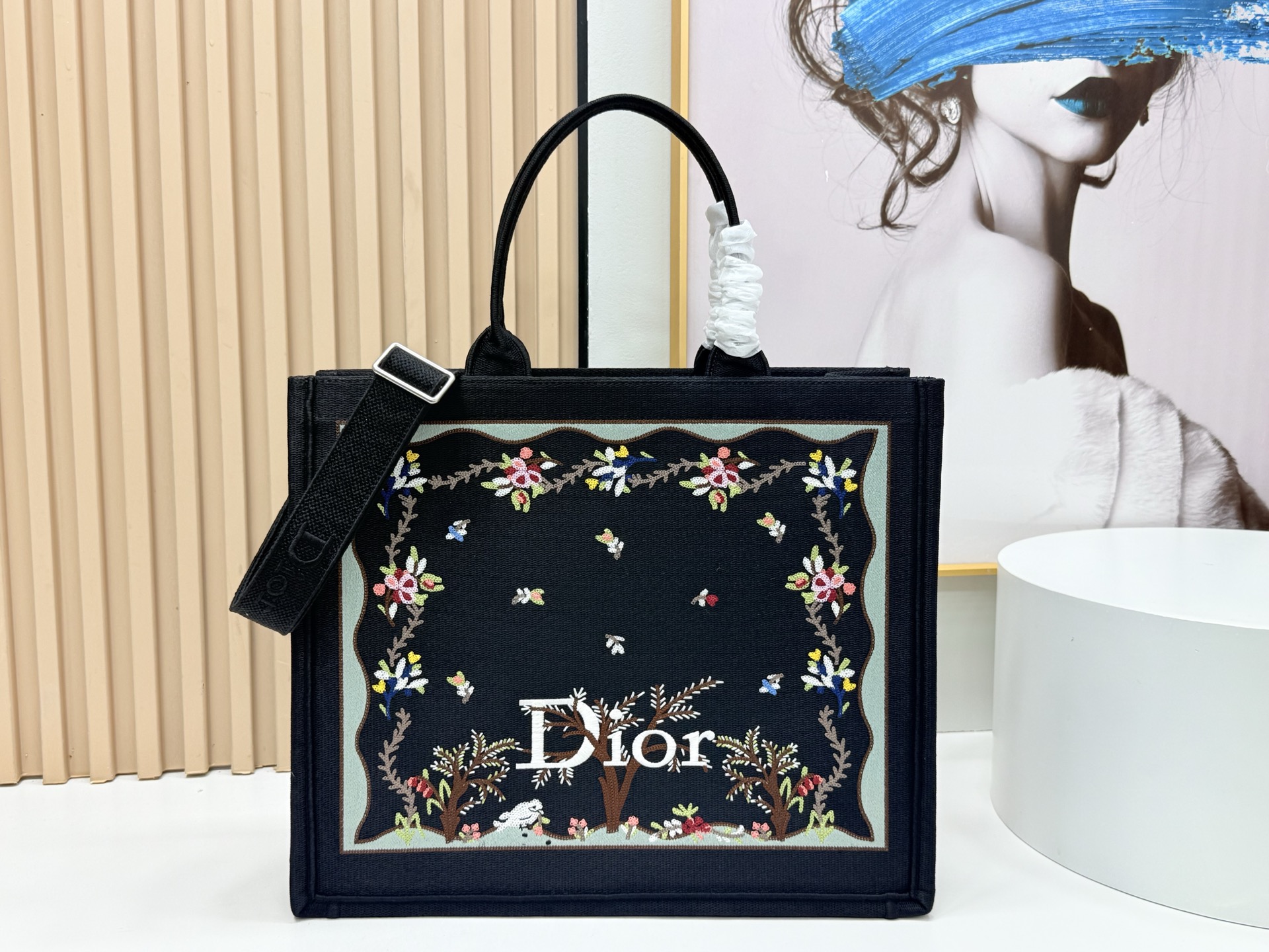 [TOP] Christian Dior  Book Tote Bag  41*14*32cm - Black