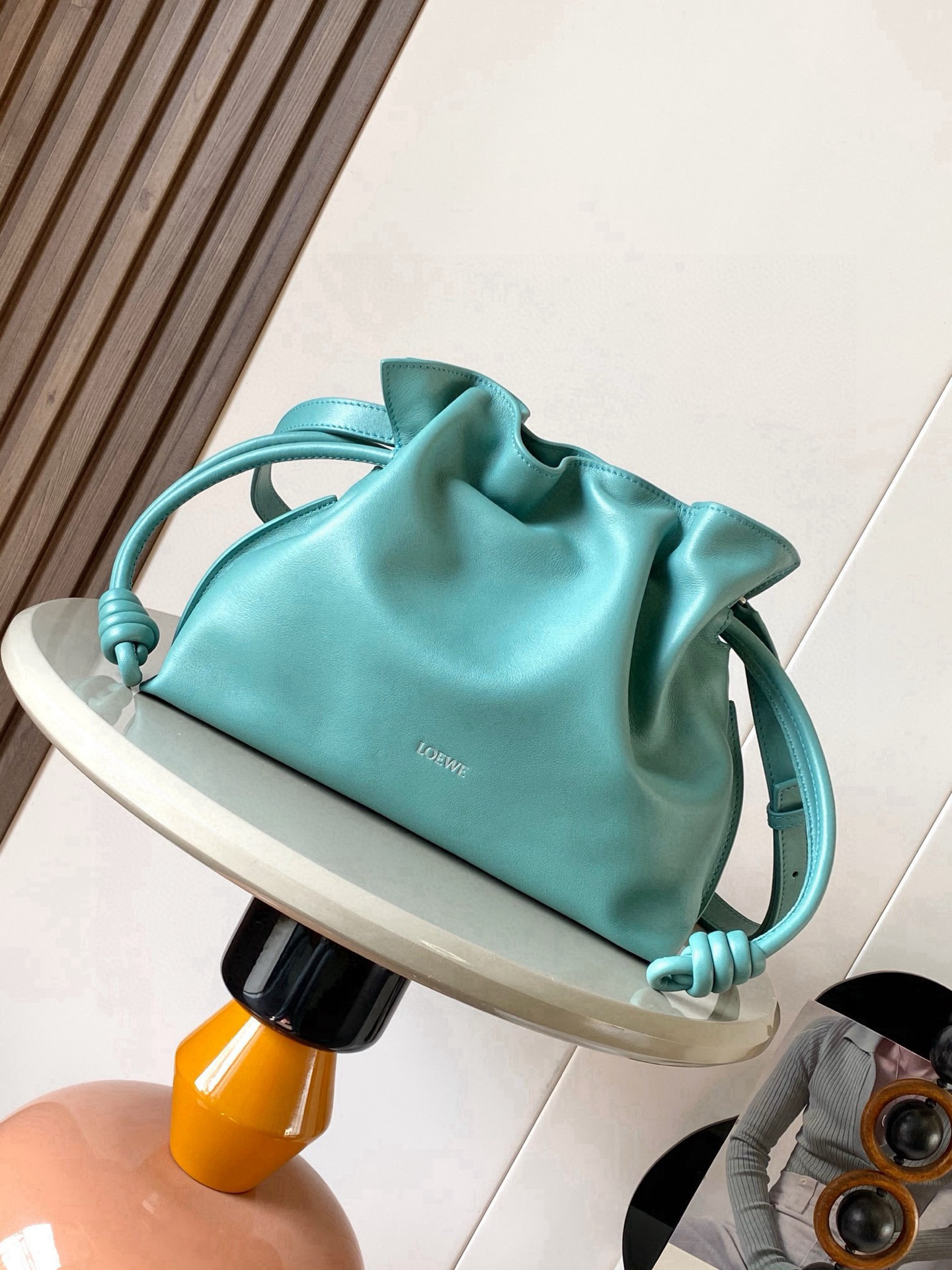 [TOP] LOEWE Flamenco Bag Cowhide Leather30x24.5x10.5cm - Blue