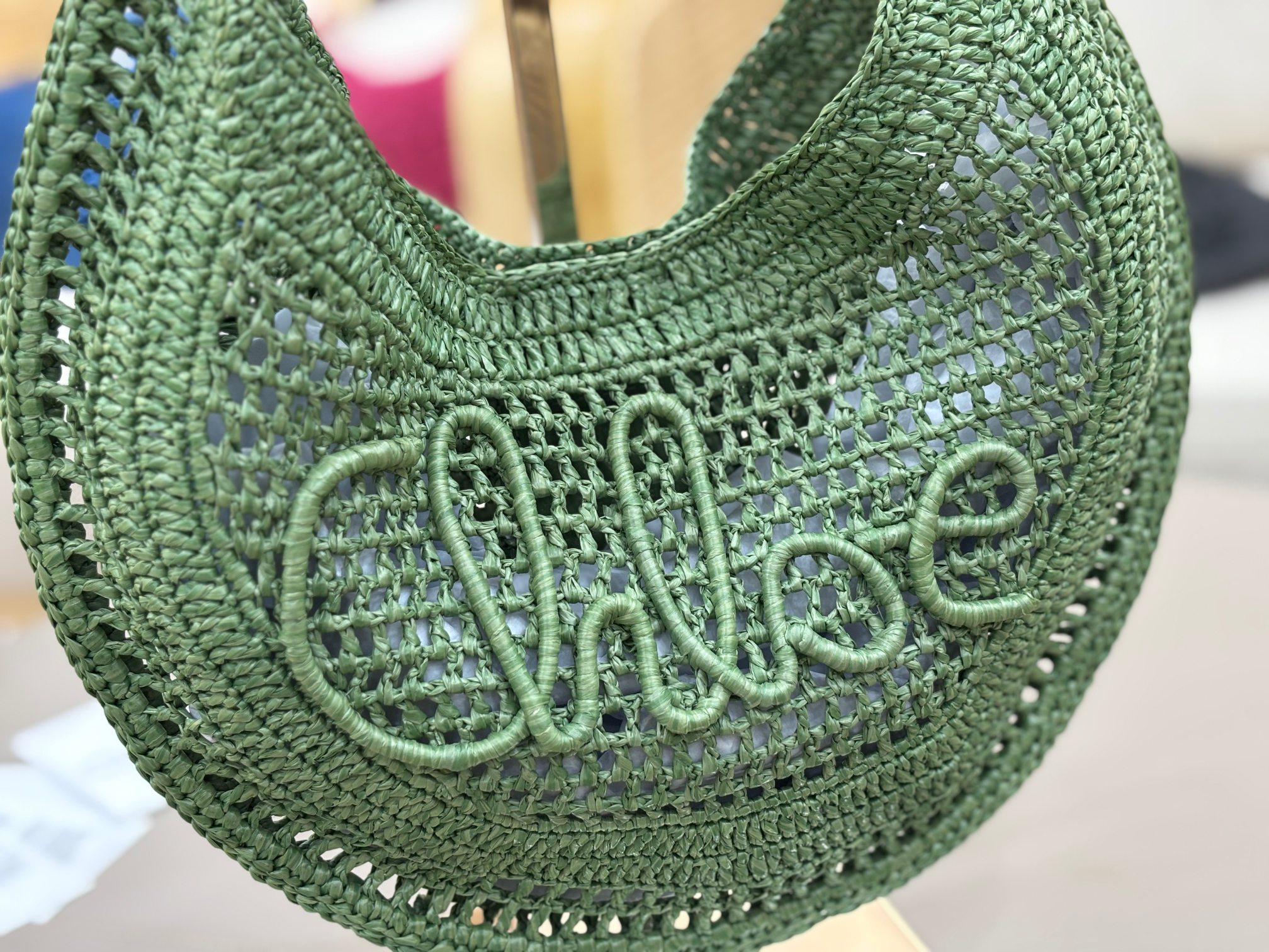 [TOP] Chloe Summer Banana Hobo Bag 36*21.5cm - Green - 711 Luxury