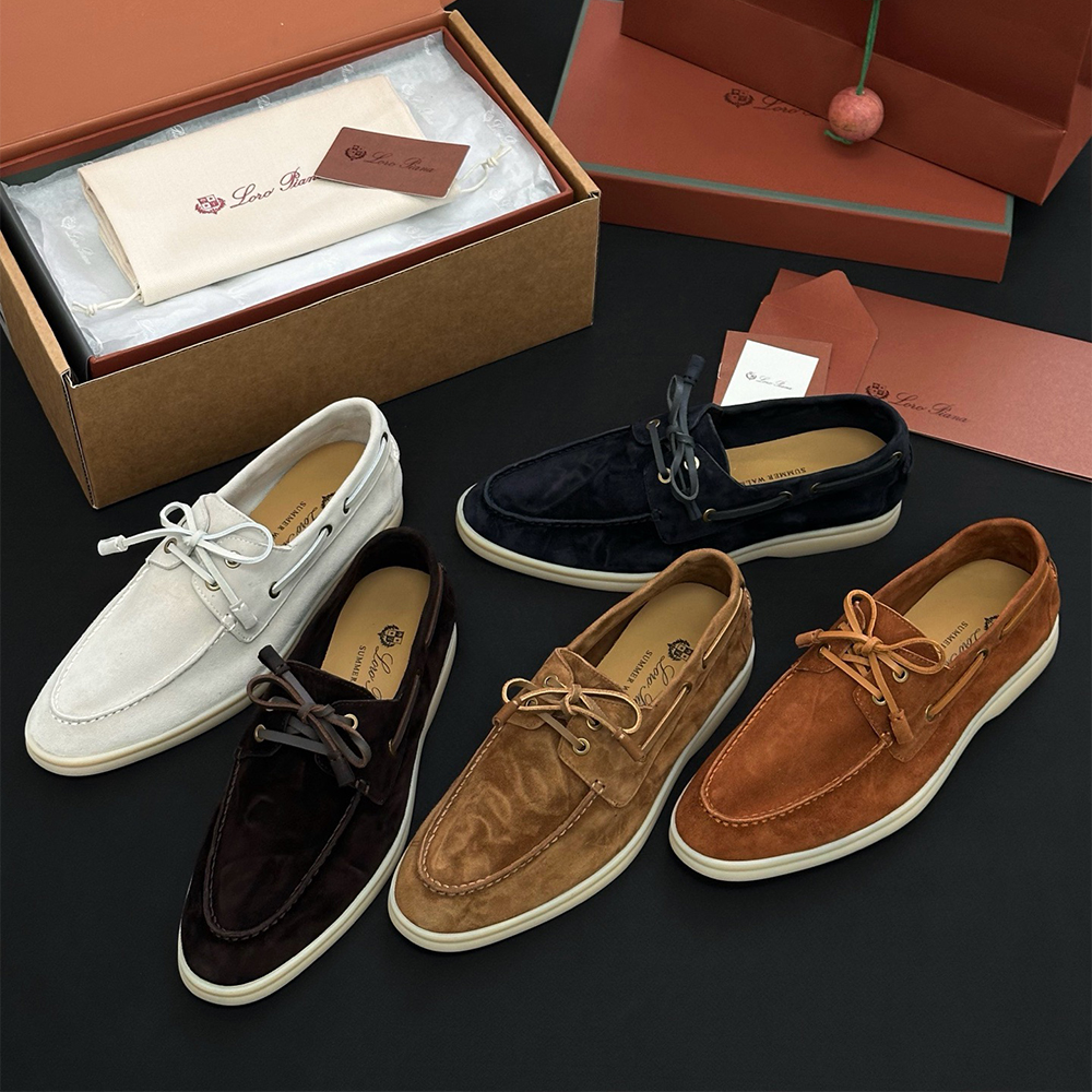 Loro Piana Shoes Loro Piana Summer Walker Suede Loafers #390334 | Nigo Office