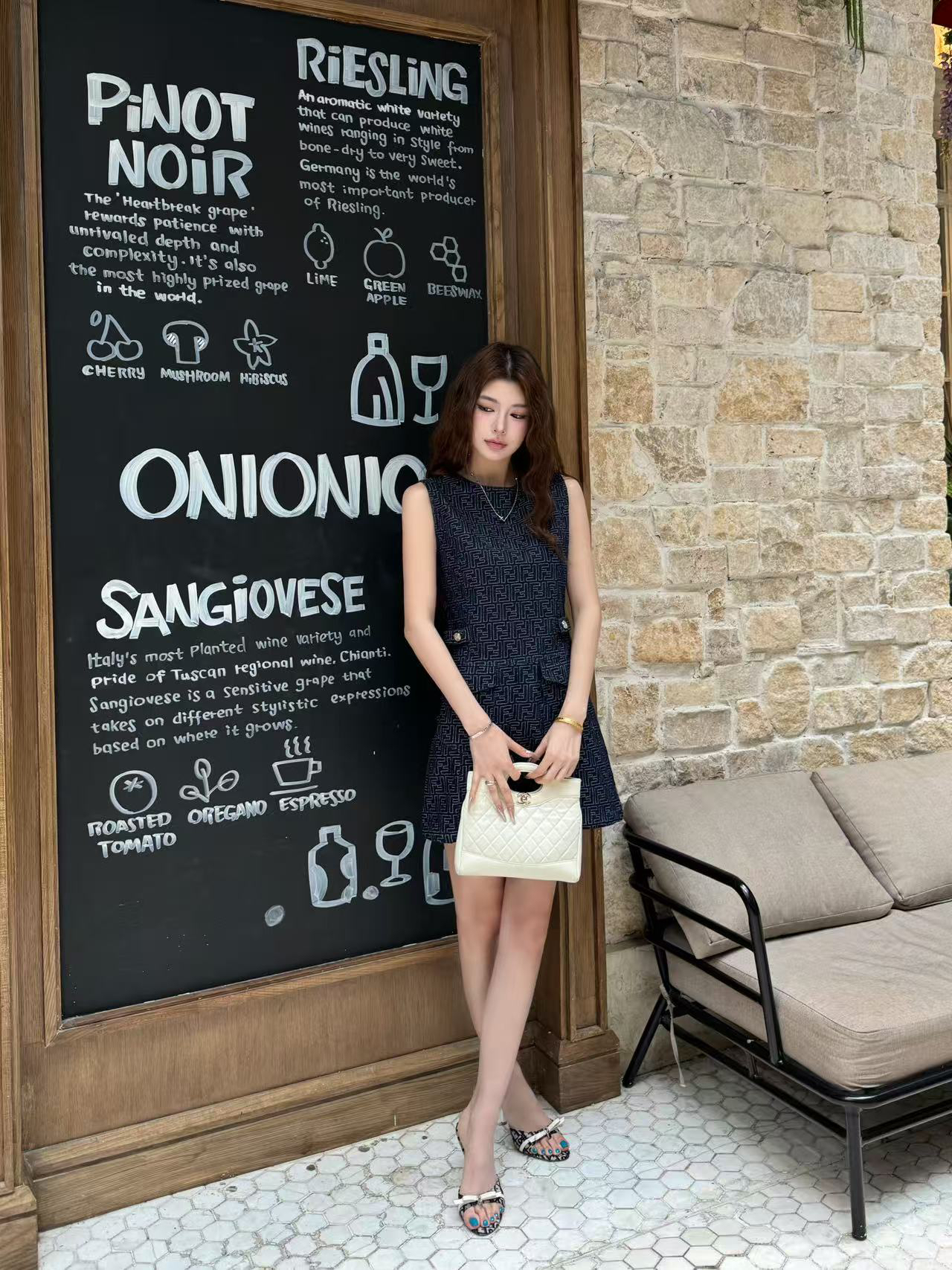 [TOP] FENDI Denim Dress - Navy Blue