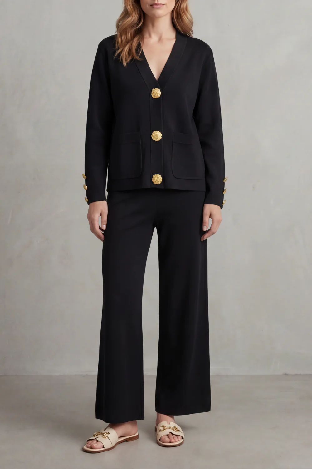 Livia – Gold button detail – Buttoned lounge set