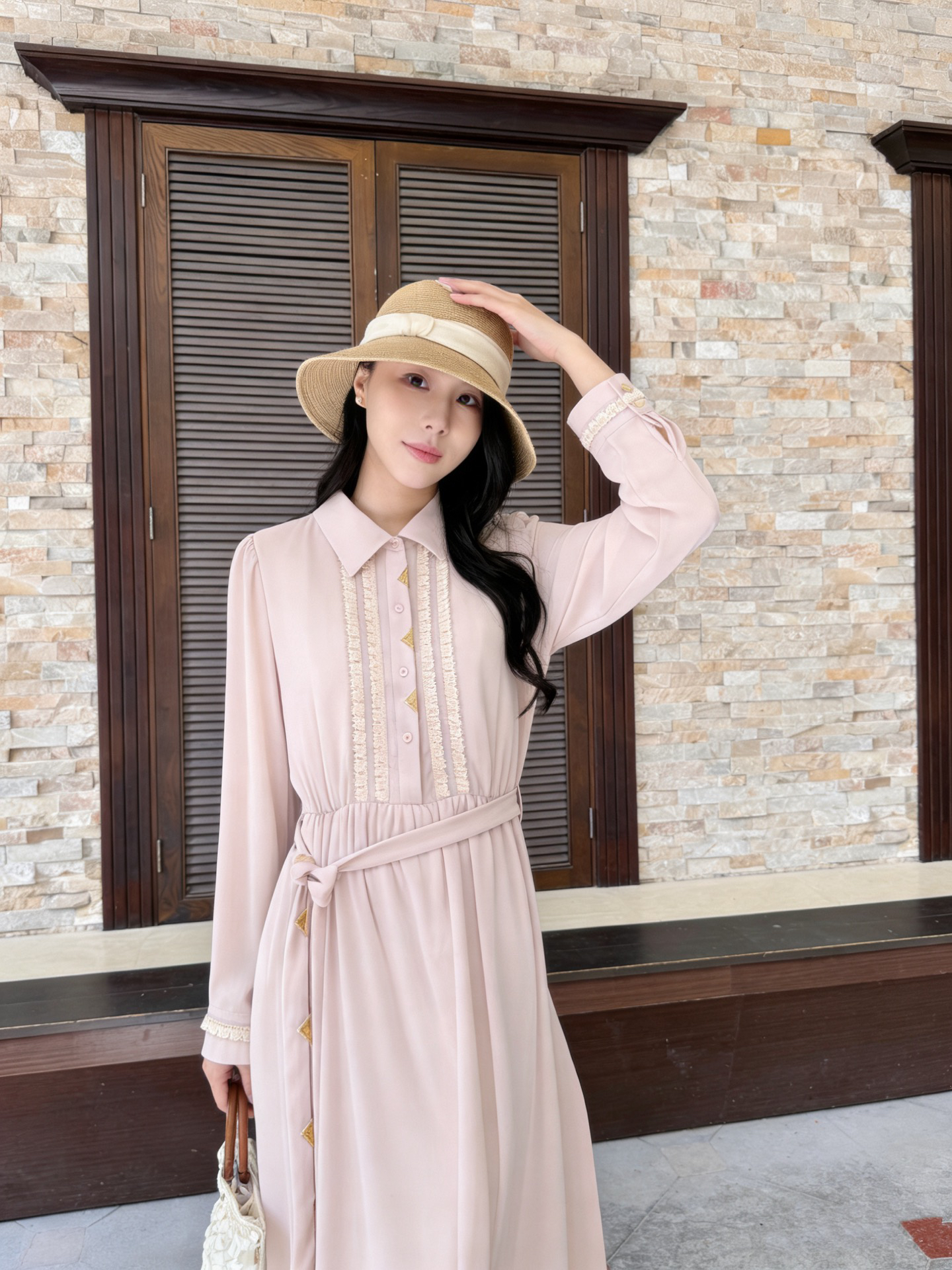 [TOP] Louis Vuitton LV Dress - Pink