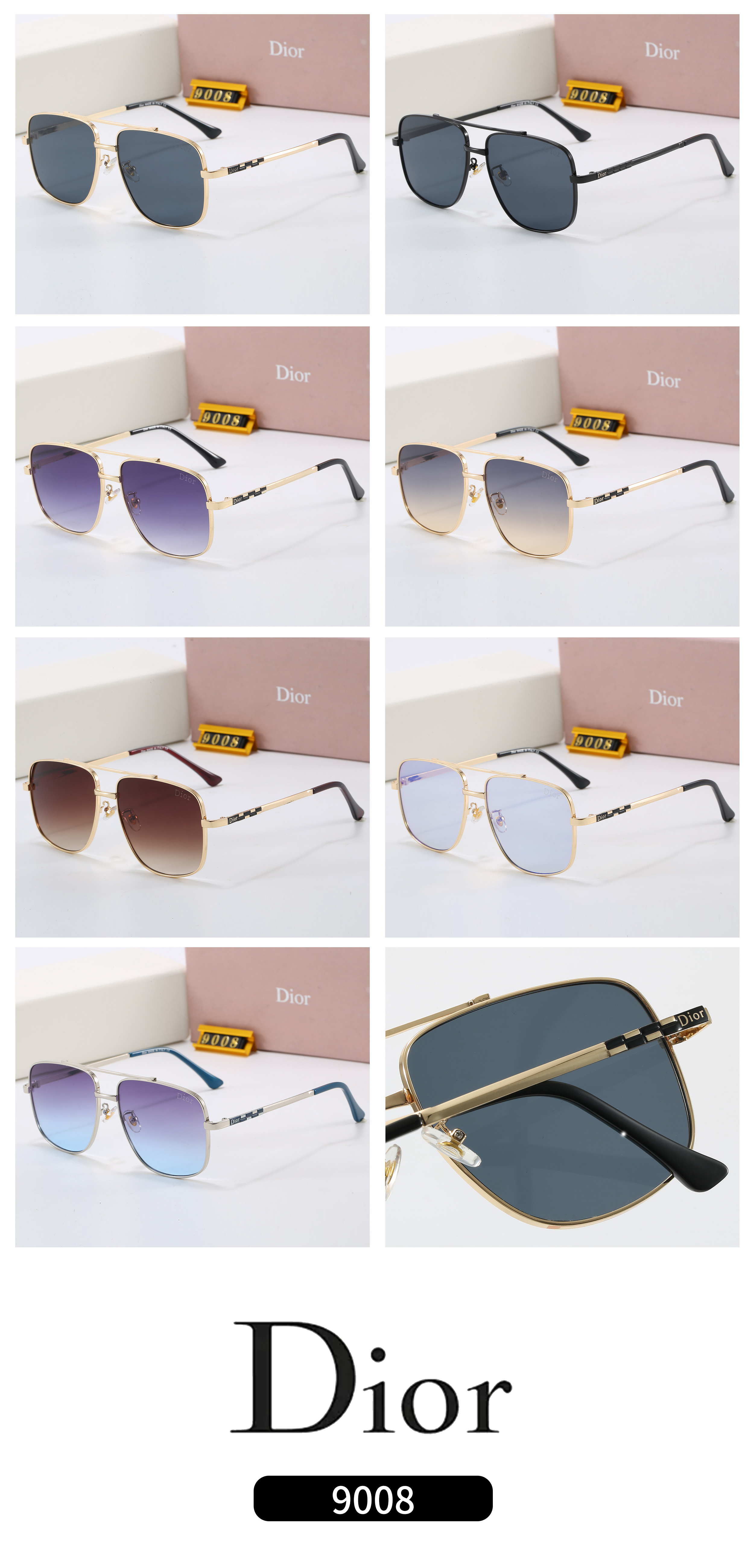 [TOP] Christian Dior Sunglasses - 7 Colors - 711 Luxury