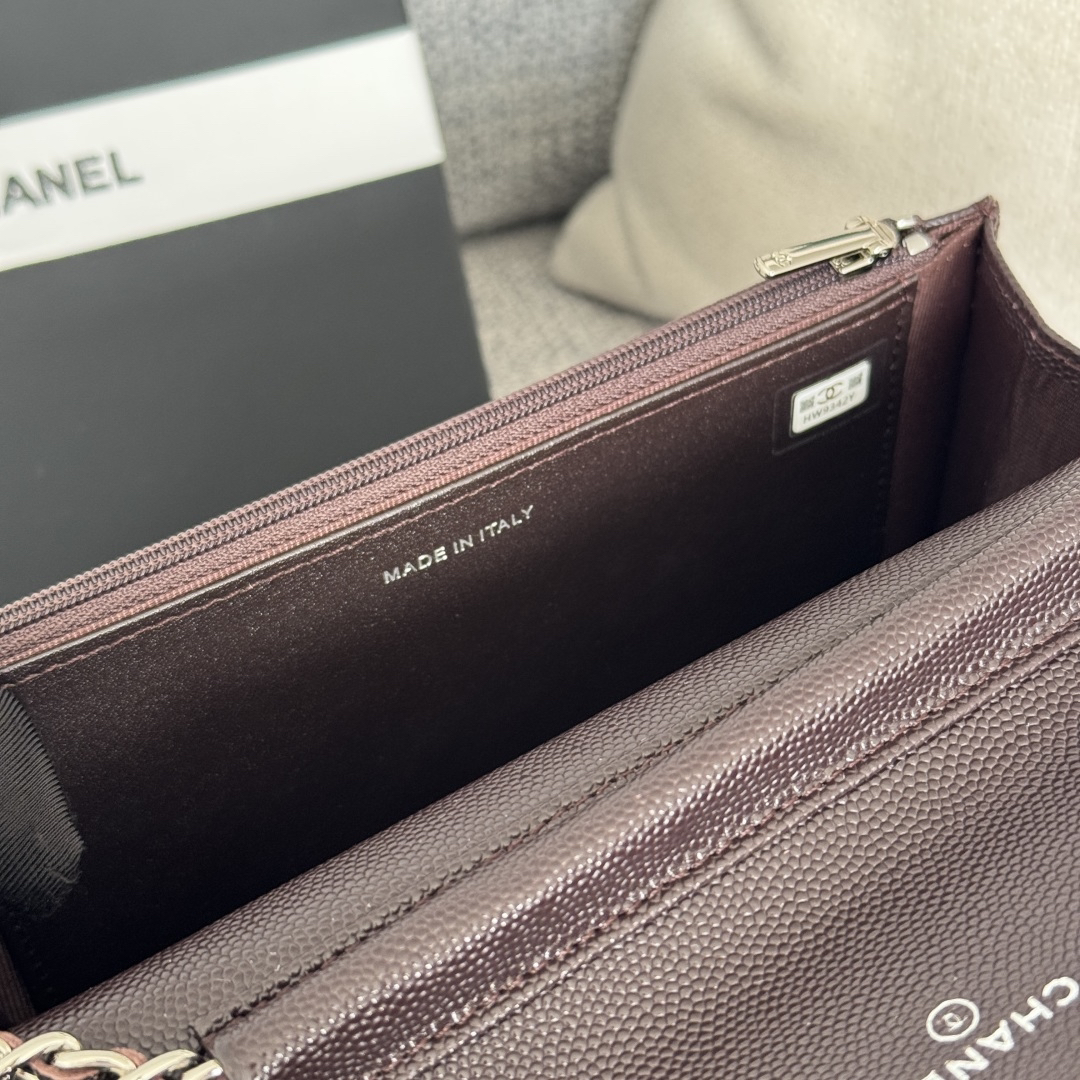 [TOP] CHANEL WOC Bag Caviar Leather 19CM - Coffee&SHW - 711 Luxury