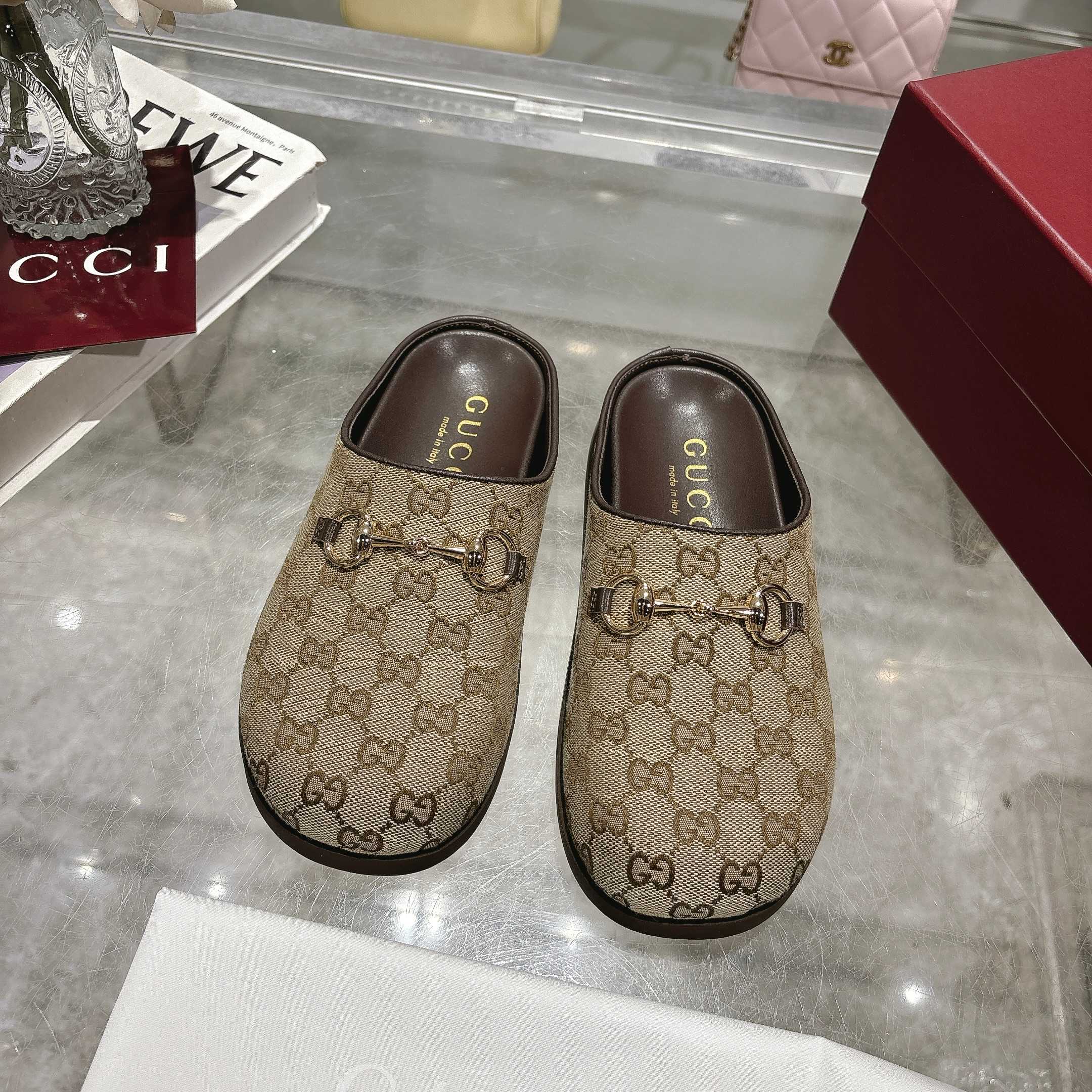 [TOP] GUCCI Slippers - Brown - 711 Luxury