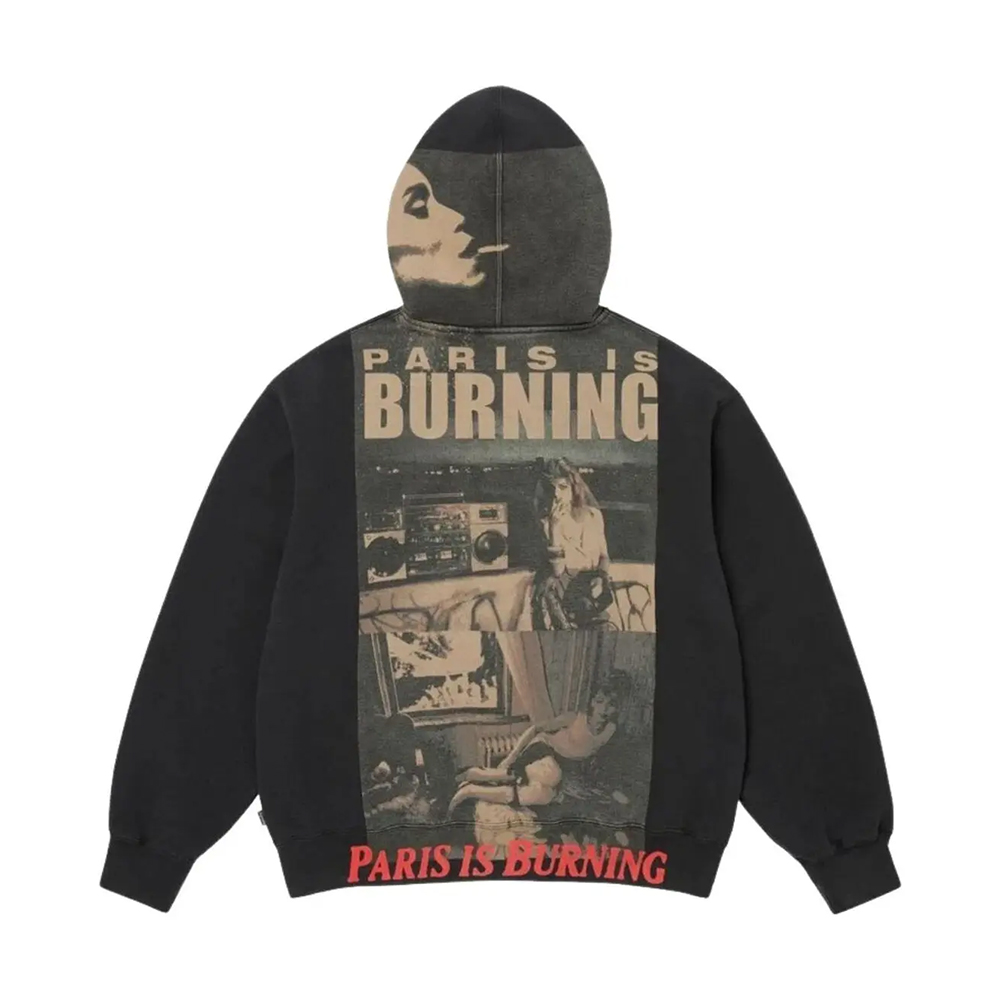 Designer Accessory Supreme Burning Zip Up Hooded Sweatshir #393731 | Nigo Office