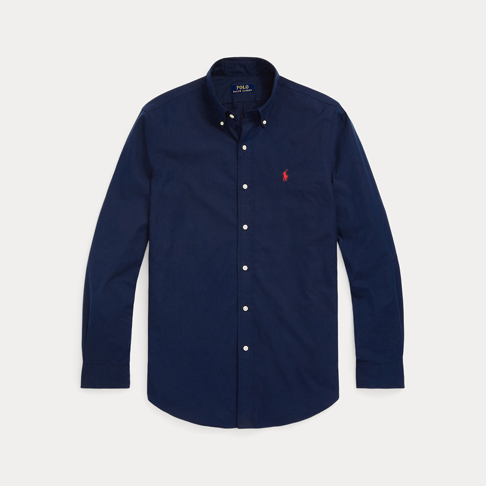 Designer Clothing Ralph Lauren Classic Fit Brushed Poplin Shirt #379081 View 2 | Nigo Office