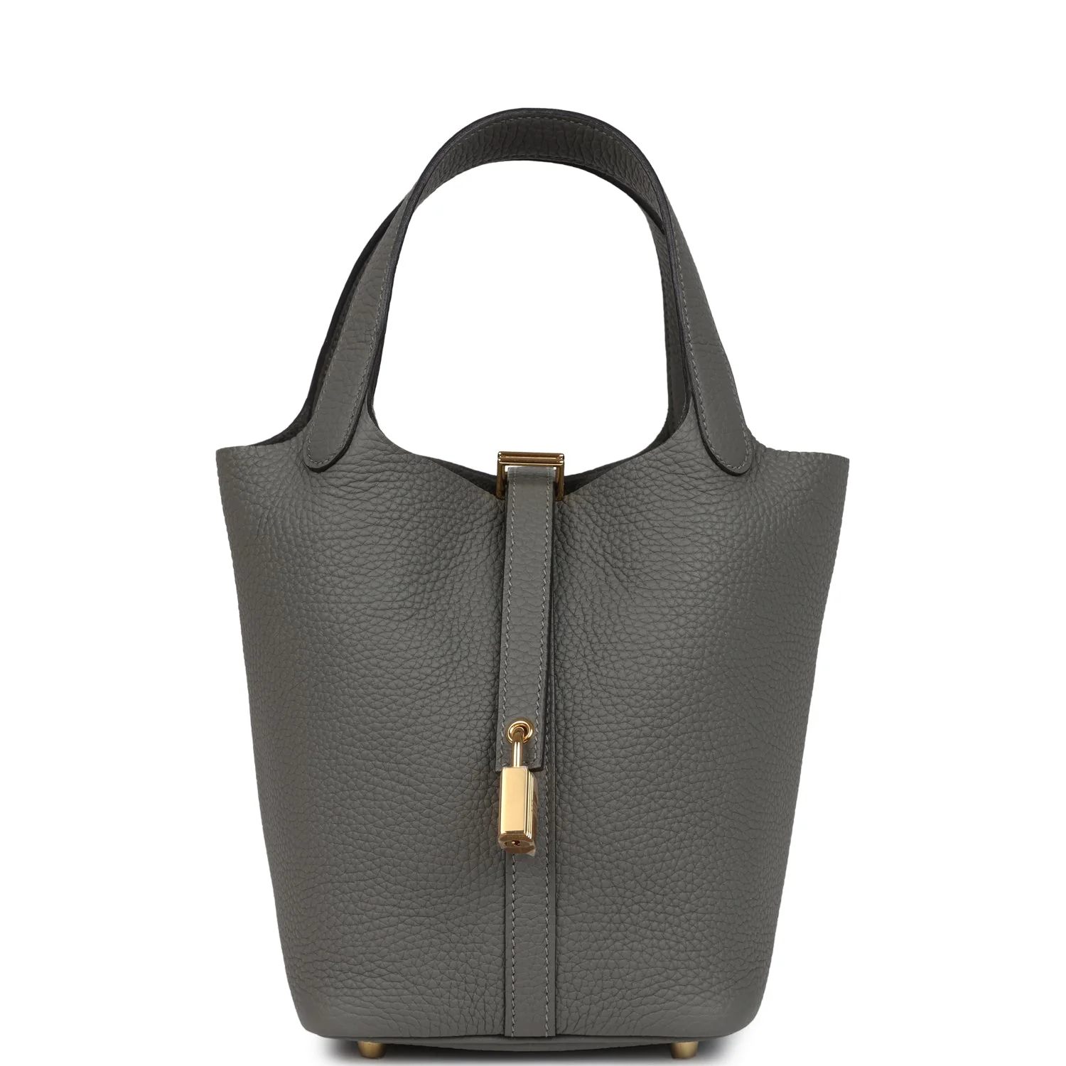 Hermes Picotin Lock  Gris Meyer Clemence Gold Hardware