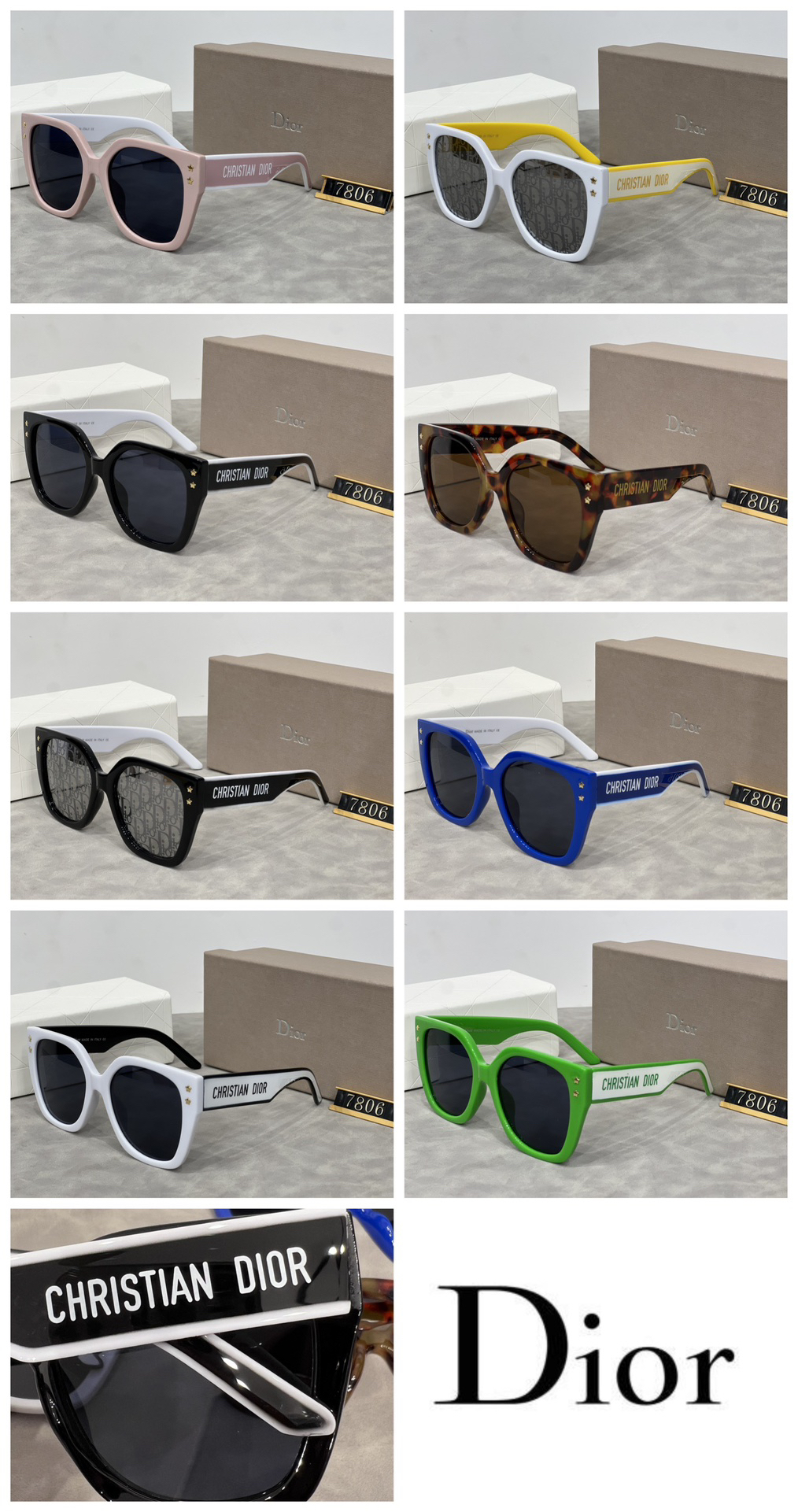 [TOP] Christian Dior Sunglasses - 8 Colors - 711 Luxury