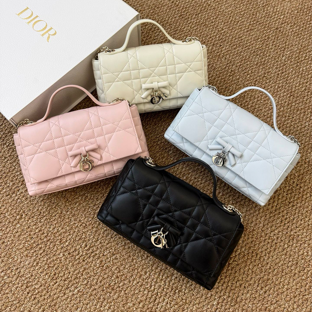 Dior Bag DIOR My Tender Dior Top Handle Mini Bag Macrocannage Lambskin #393400 | Nigo Office