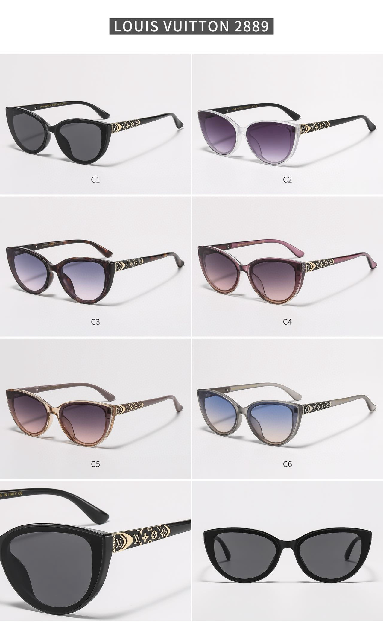 [TOP] Louis Vuitton LV Sunglasses - 6 Colors - 711 Luxury