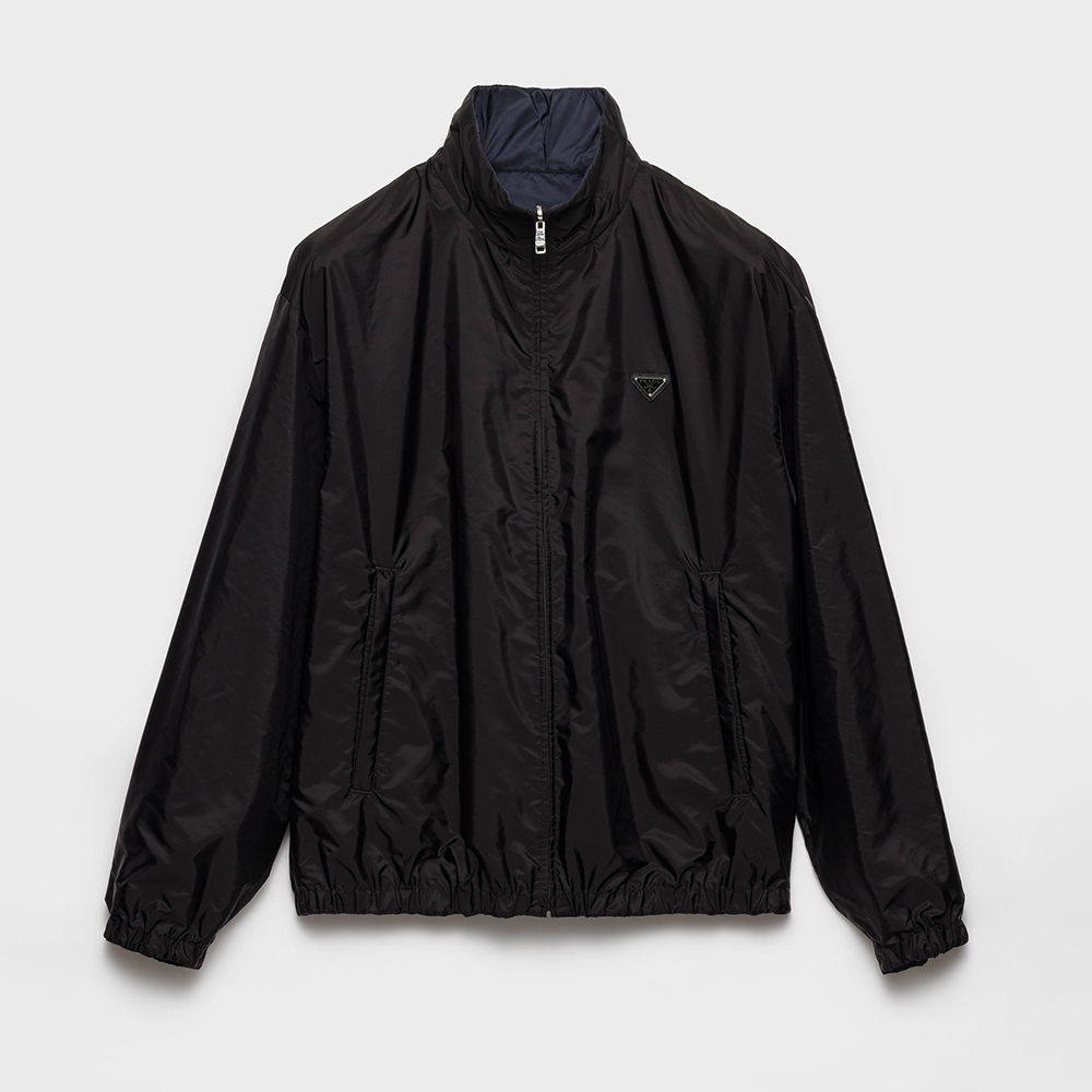 Prada black Clothing PRADA Black Blue Re-nylon Jacket #389927 | Nigo Office