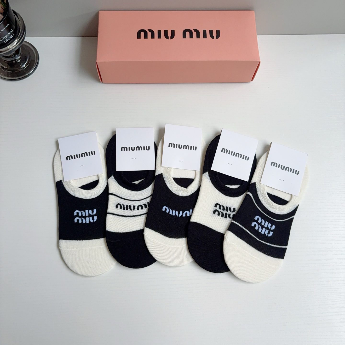 [TOP] Miu Miu Socks - 5 Pieces as a Set - 711 Luxury