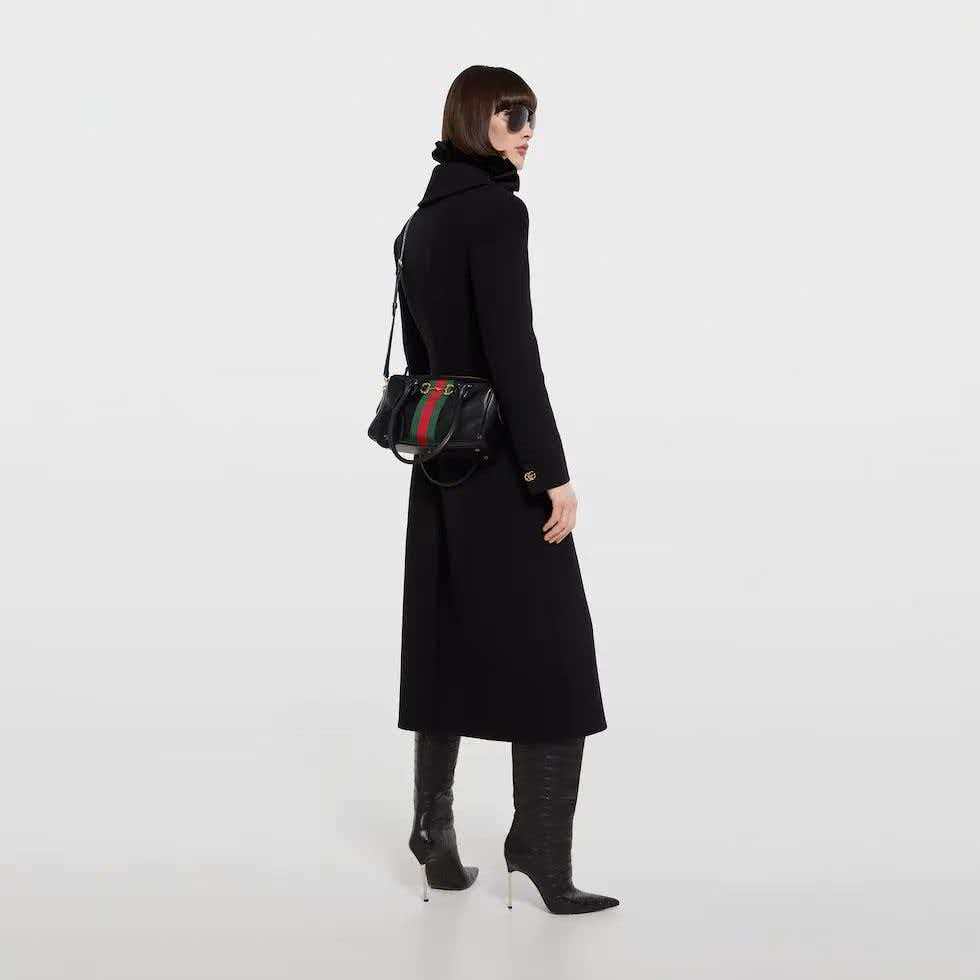 [TOP] GUCCI Borsetto Boston Bag 28x15x10cm - Black - 711 Luxury