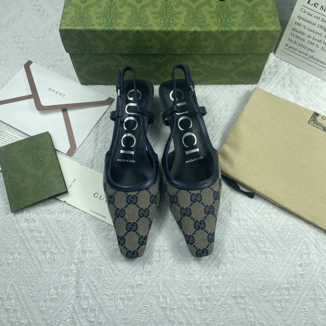 [TOP] GUCCI Mules - Dark Blue - 711 Luxury