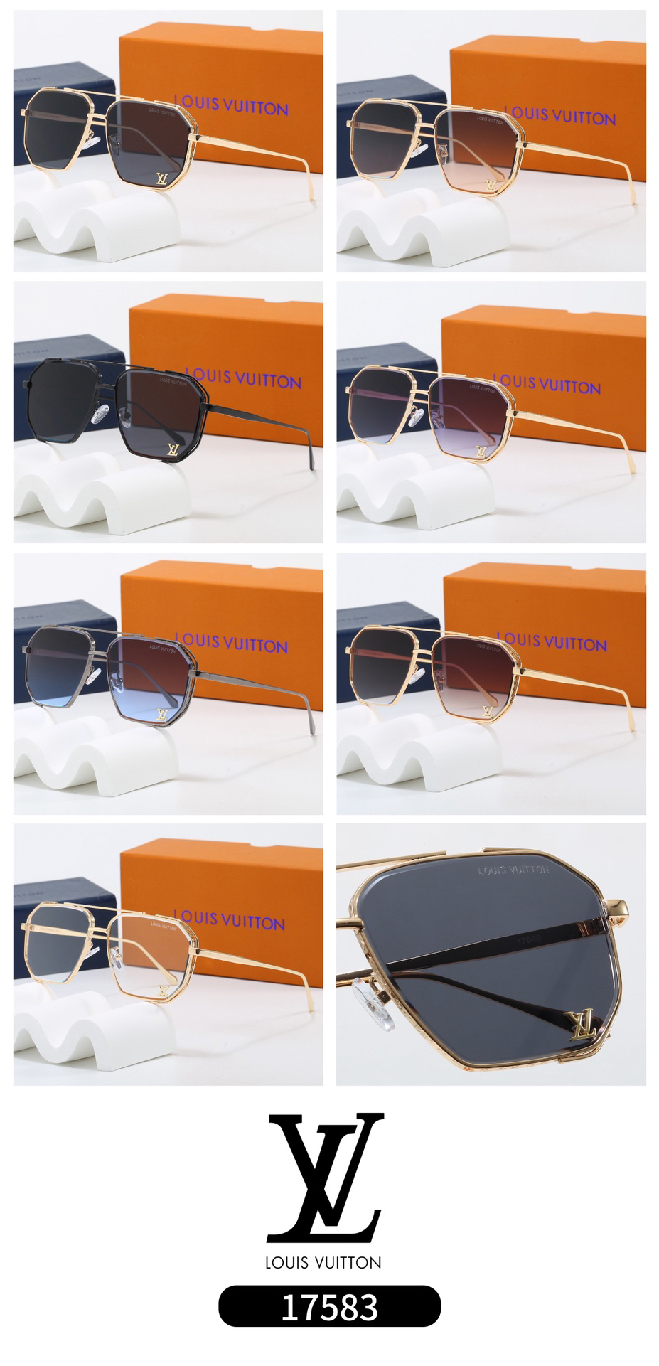 [TOP] Louis Vuitton LV Sunglasses - 7 Colors - 711 Luxury