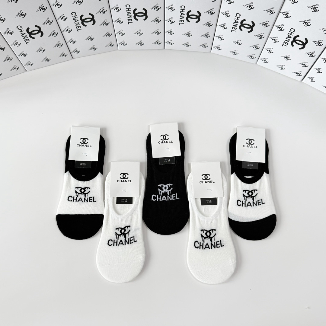 [TOP] CHANEL Socks - 5 Pieces as a Set - 711 Luxury