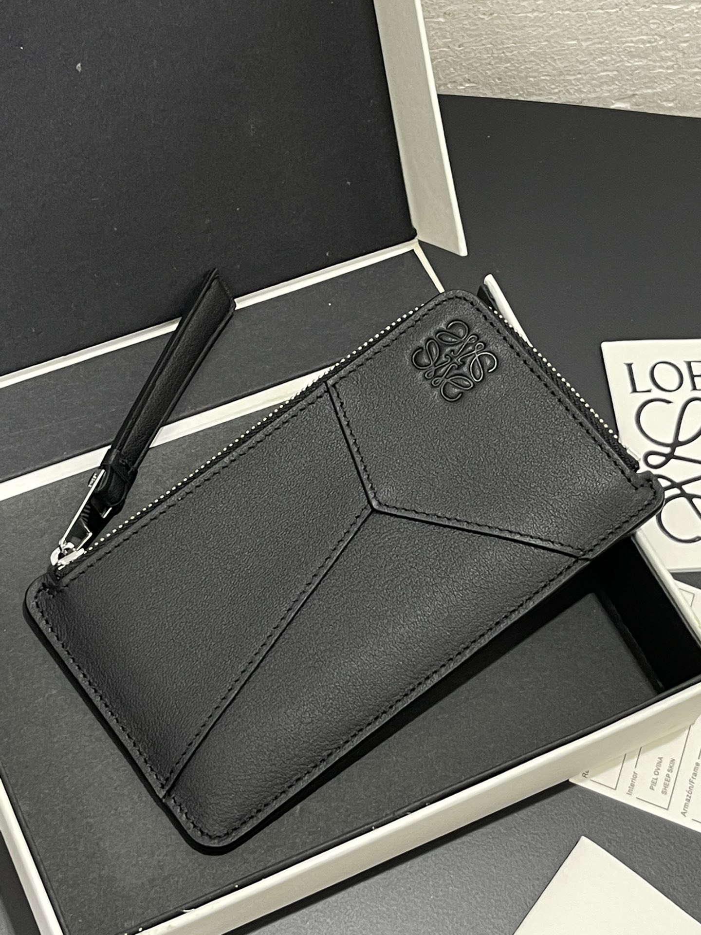 [TOP] LOEWE Card Holder 15*8.5 cm - Black - 711 Luxury