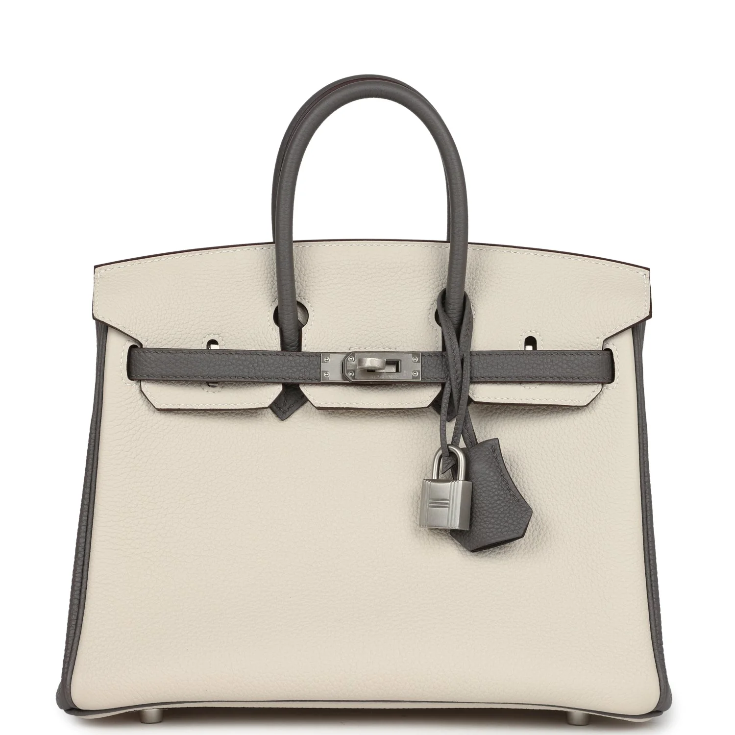 Hermes Special Order (HSS) BirkinBeton and Etain Togo Brushed Palladium Hardware