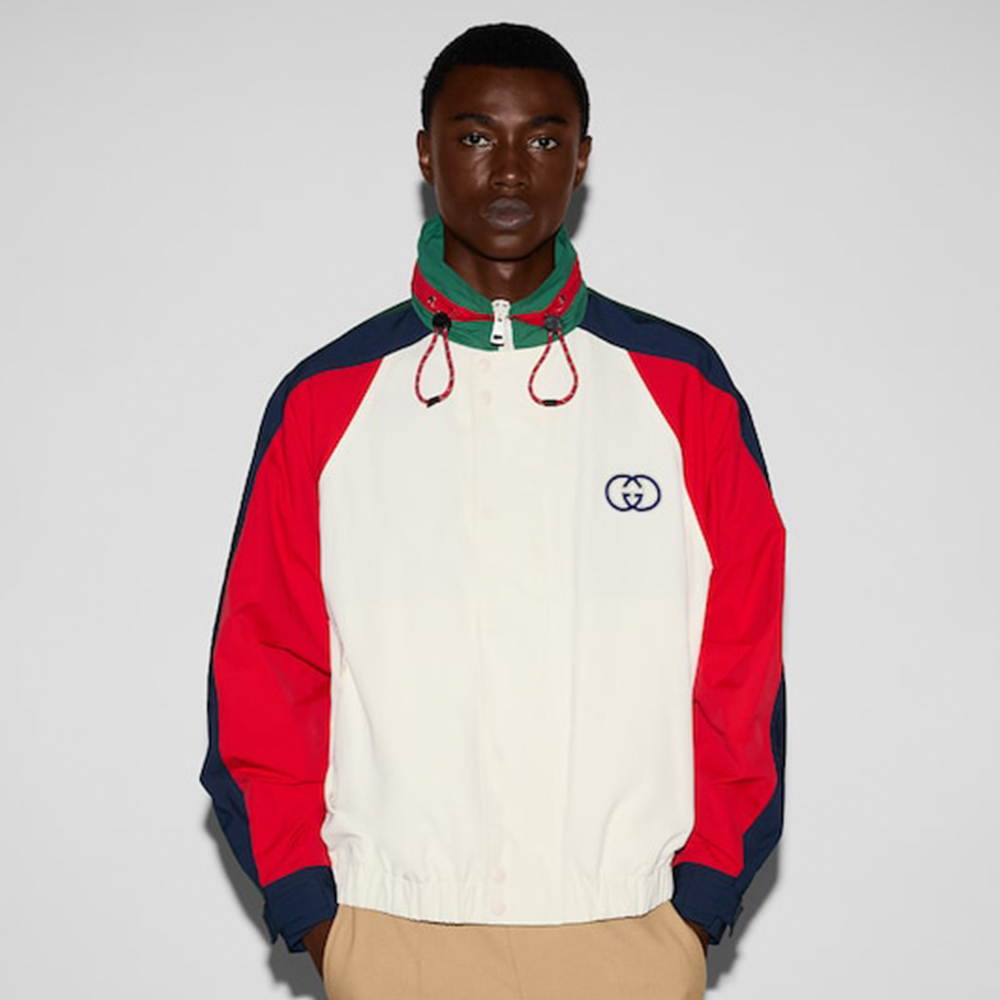 Gucci Cotton Nylon Jacket With Patch #389402