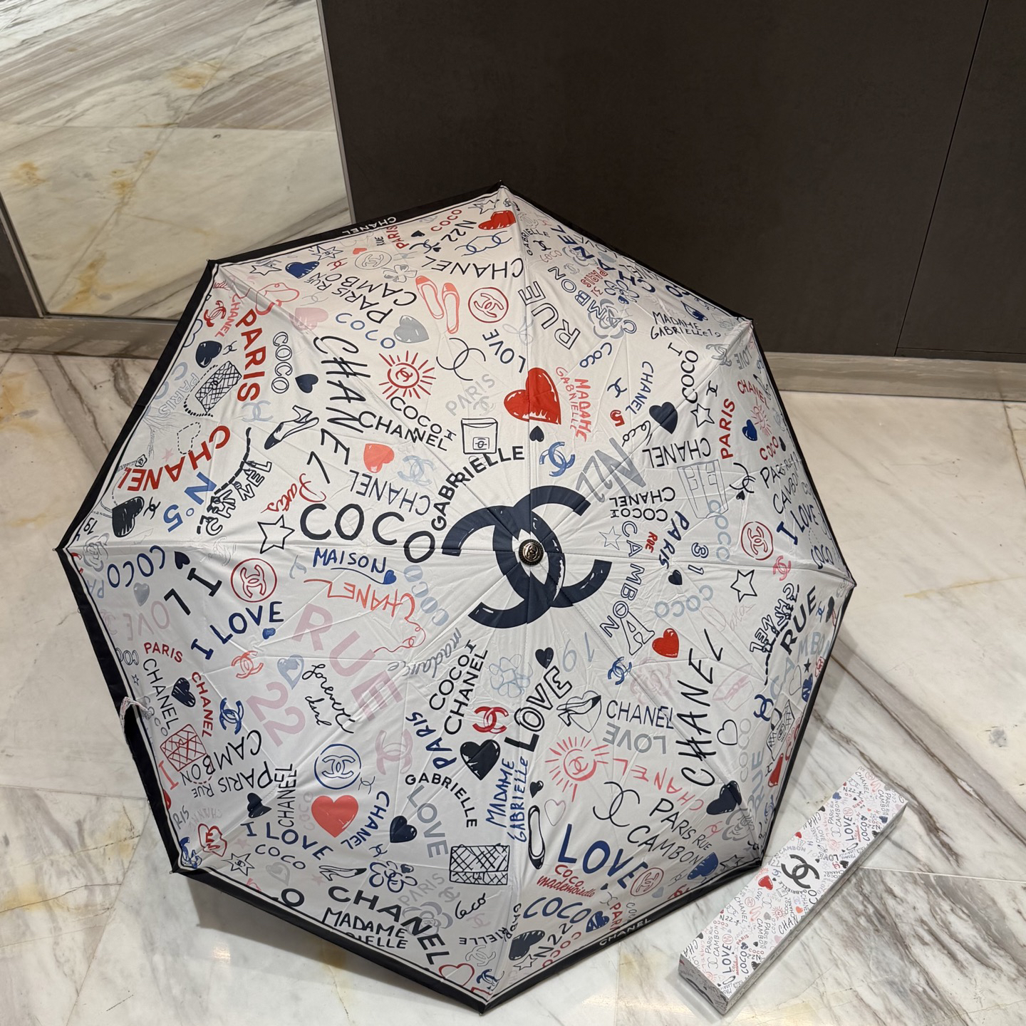 [TOP] CHANEL Umbrella - White - 711 Luxury
