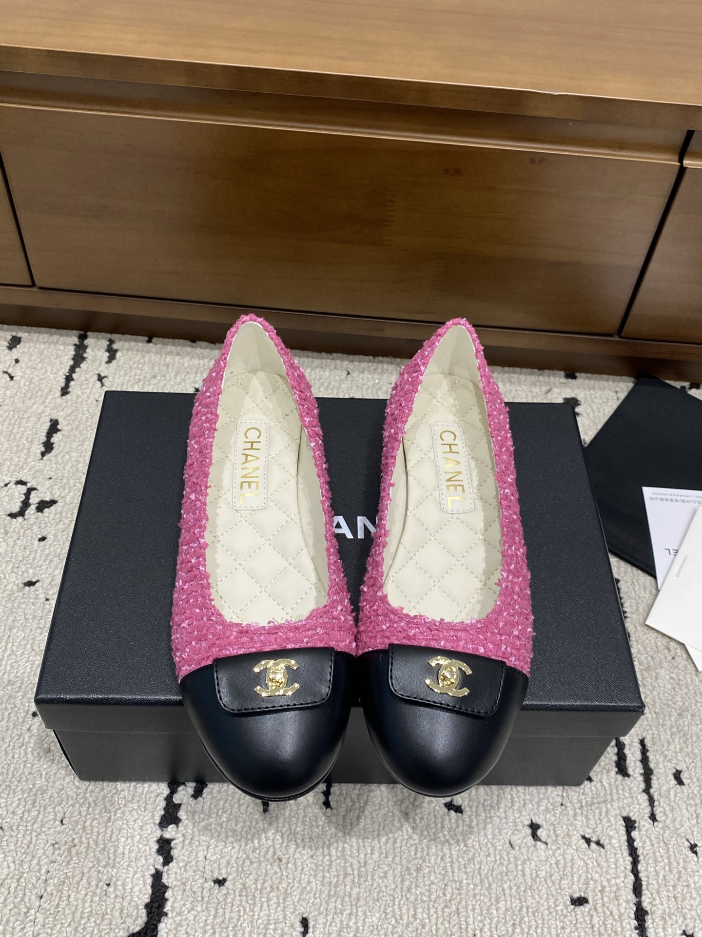 [TOP] CHANEL Mary Jane Ballet Flats - Pink - 711 Luxury