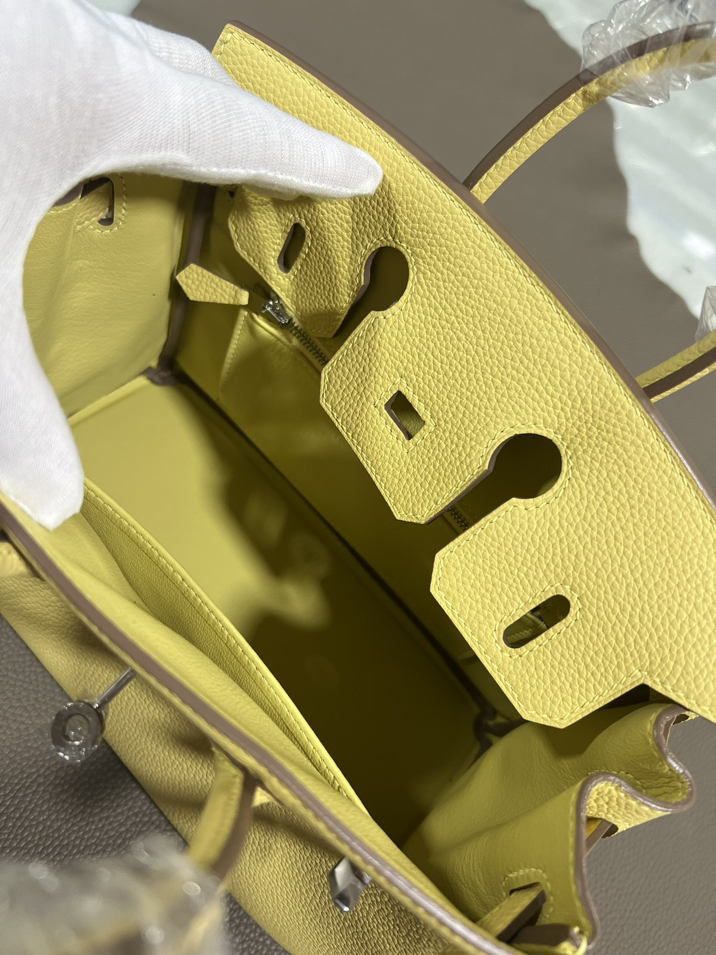 [TOP] HERMES Birkin Togo Leather 25cm - Jaune Poussin & SHW