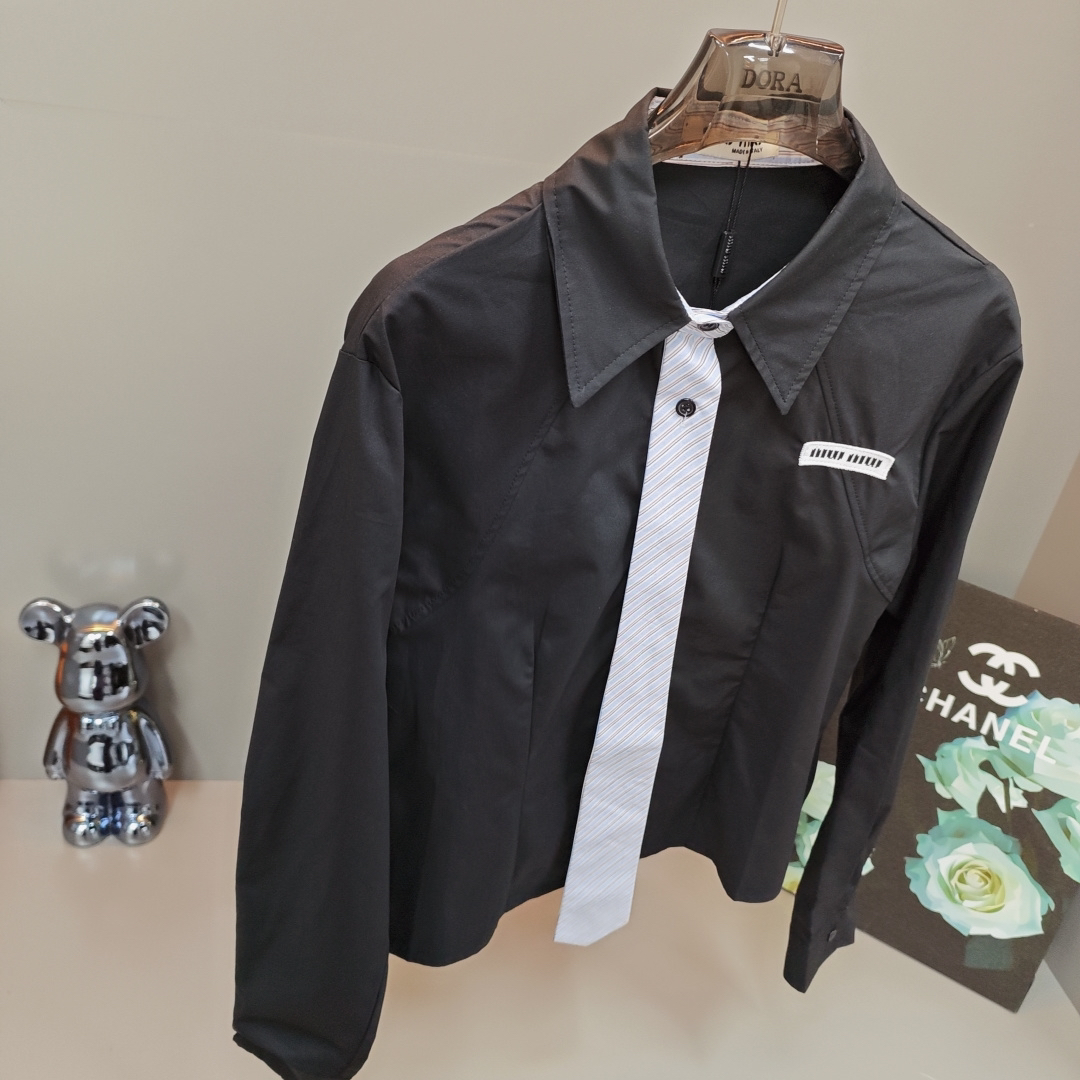[TOP] Miu Miu Shirt - Black