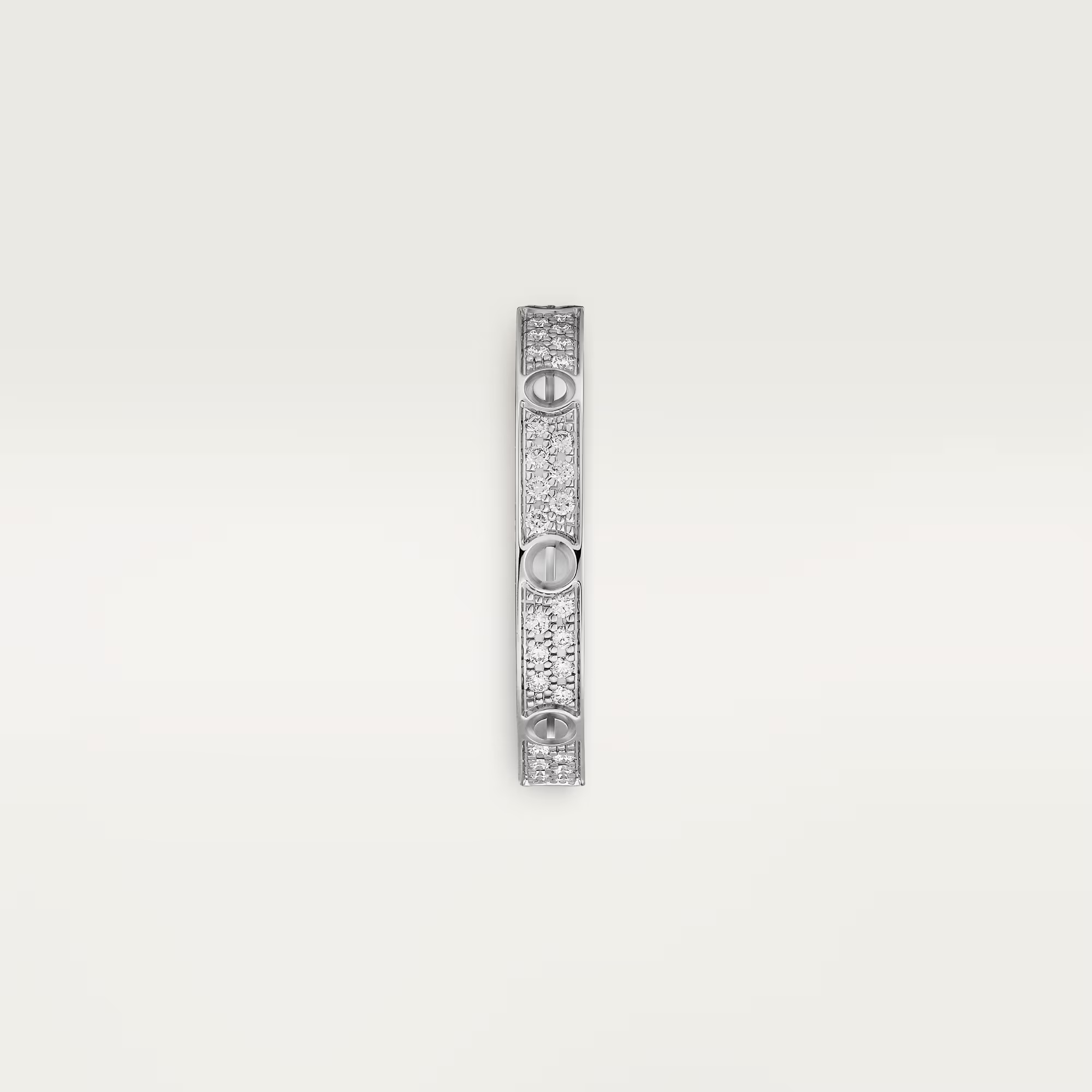 Carty Love Stardust Ring ,White Gold ,Full Pave Moissanite,Small Model