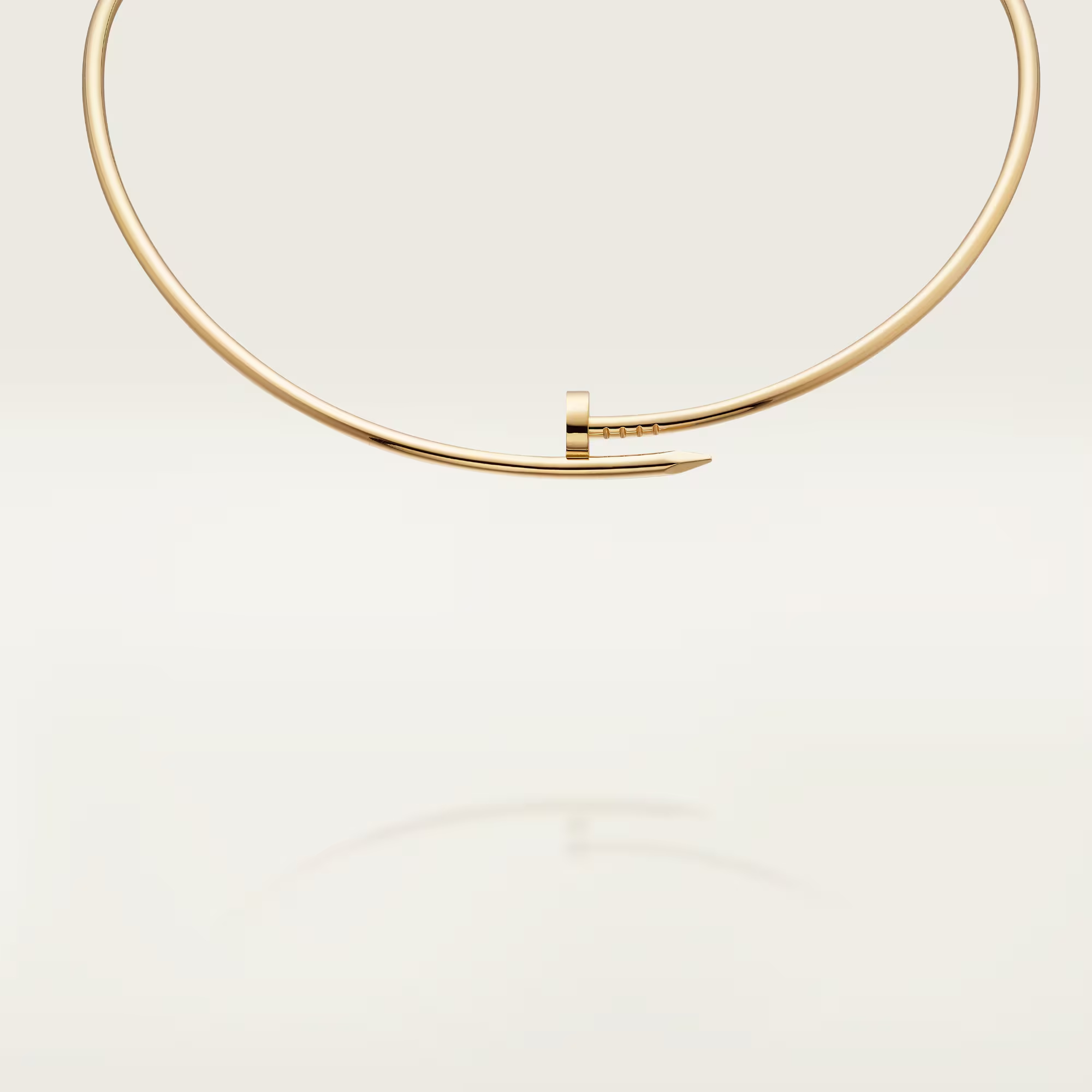 Carty Nails Solo Trace Necklace, Yellow Gold