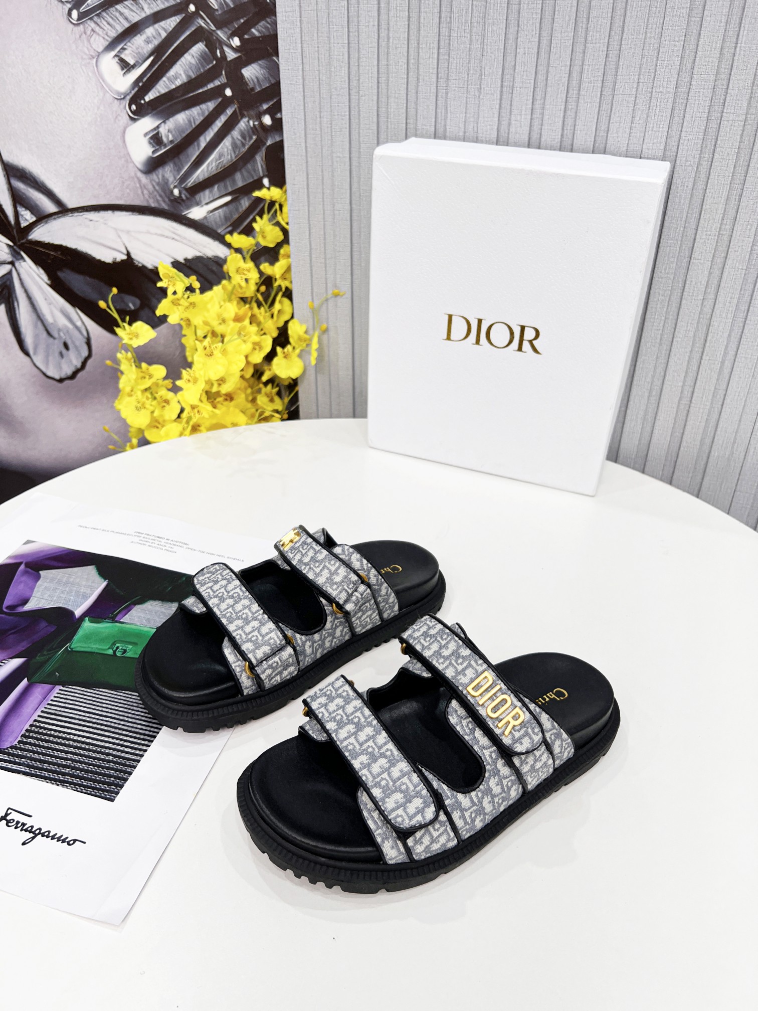 [TOP] Christian Dior Sandals - Black - 711 Luxury