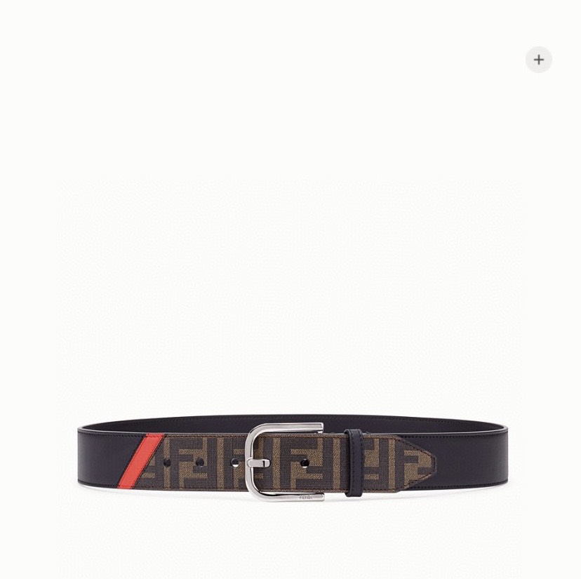 [TOP] FENDI Men's Belt Cowhide - Black - 711 Luxury