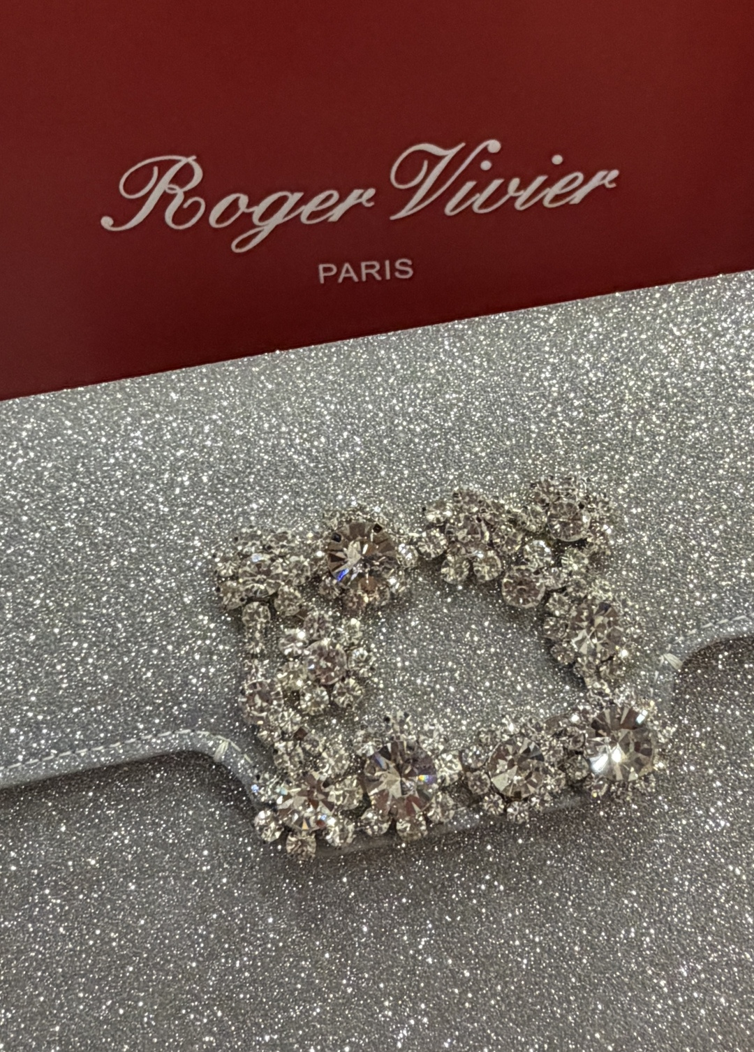 [TOP] ROGER VIVIER Diamond  Bag  24-13-3 CM - Sliver - 711 Luxury