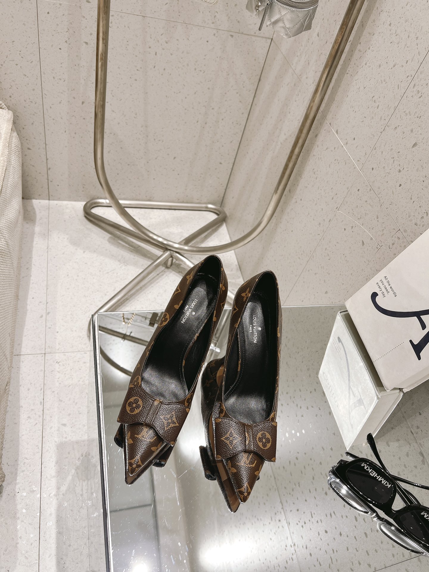 [TOP] Louis Vuitton LV High-heeled Shoes 8.5cm - Brown - 711 Luxury