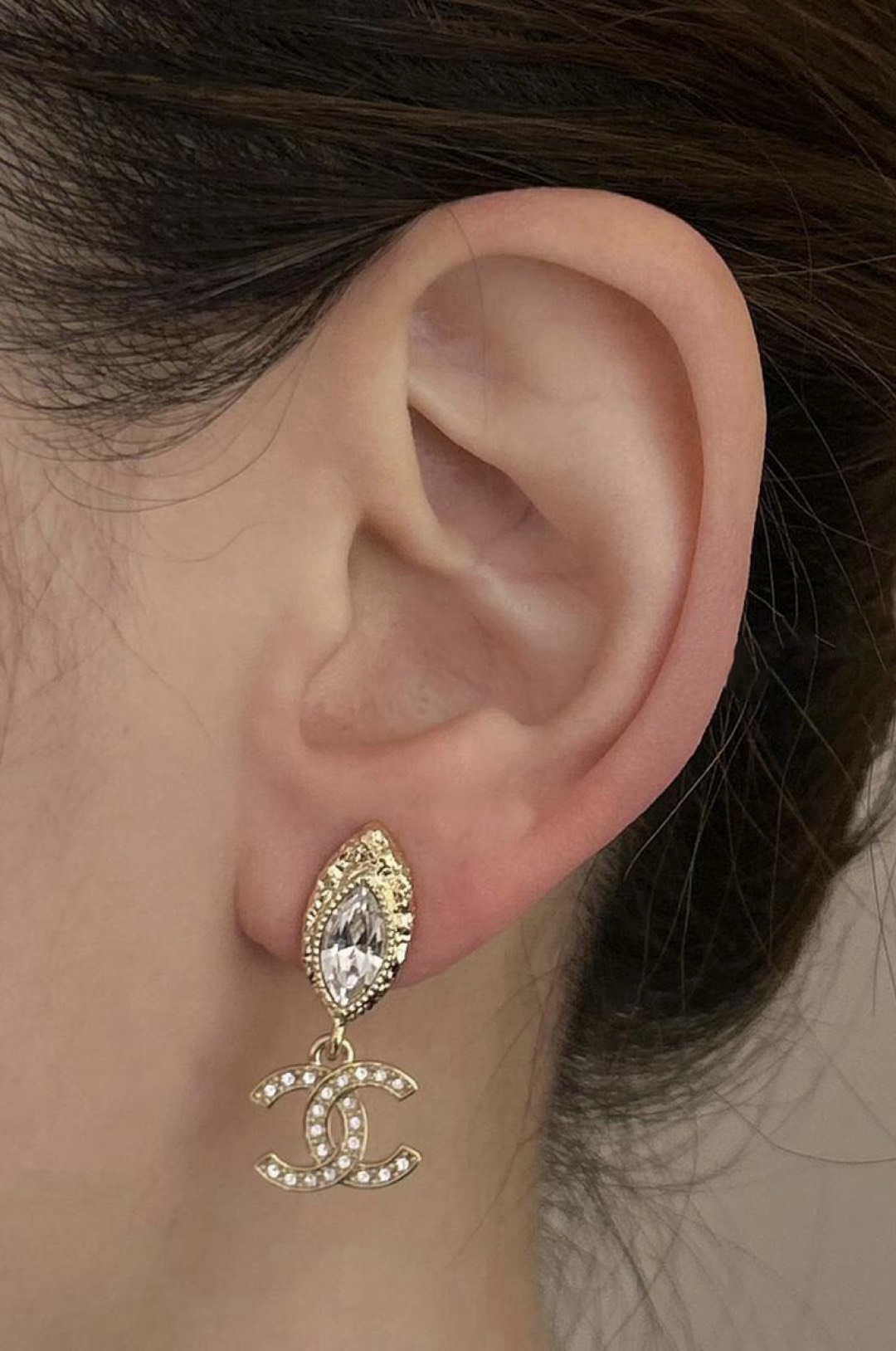 [TOP] CHANEL Earrings - Gold