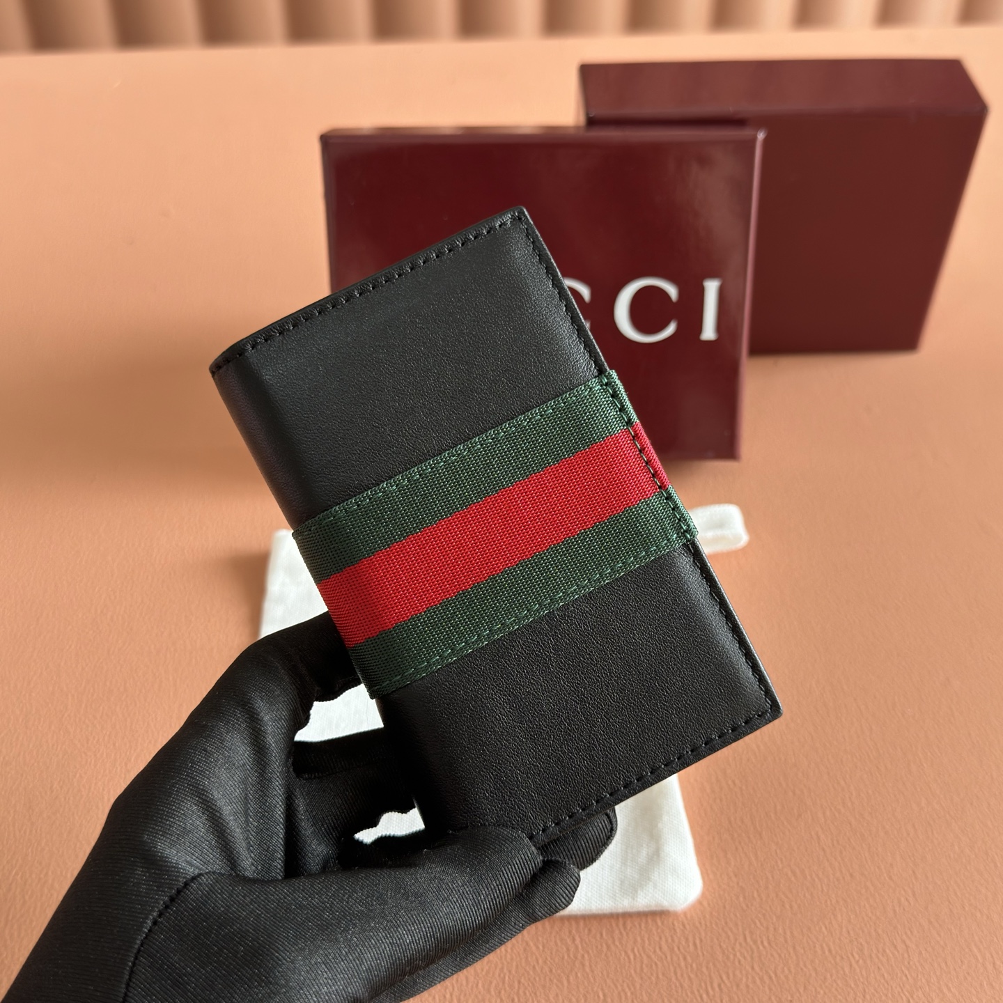[TOP] GUCCI Card Bag 12 x 7.5 CM - Black - 711 Luxury